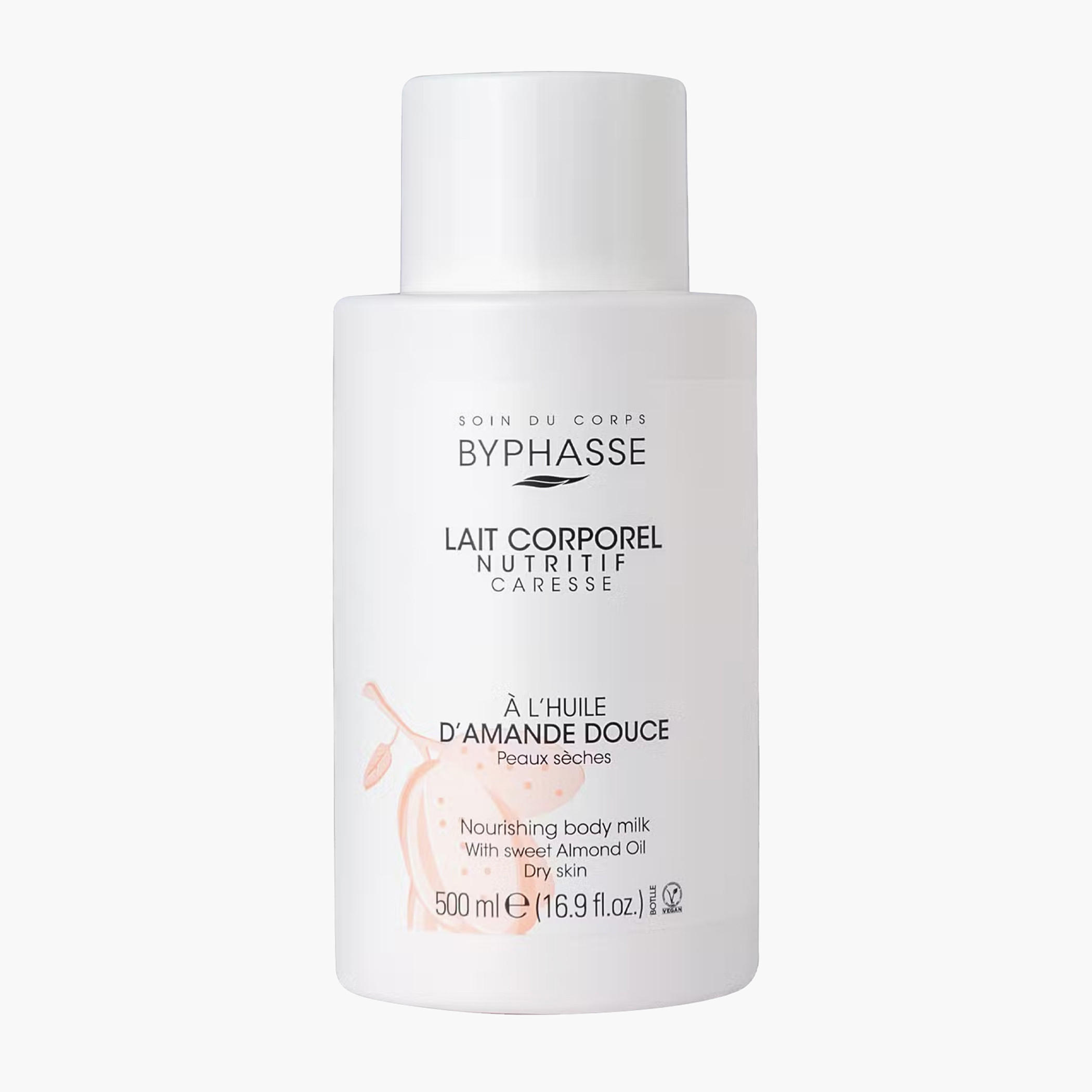 Byphasse Sweet Almond Dry Skin Nourishing Body Milk - 500 ml-beautyandpersonalcare-skin-moisturisers-bodyandhandlotions-image-1