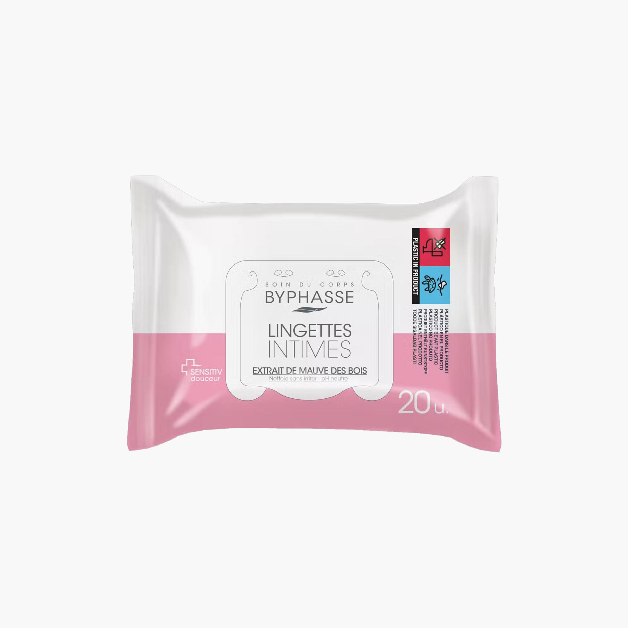 Byphasse Sensitiv Douceur Intimate Wipes - 20 sheets-beautyandpersonalcare-skin-cleansers-makeupremovers-image-1