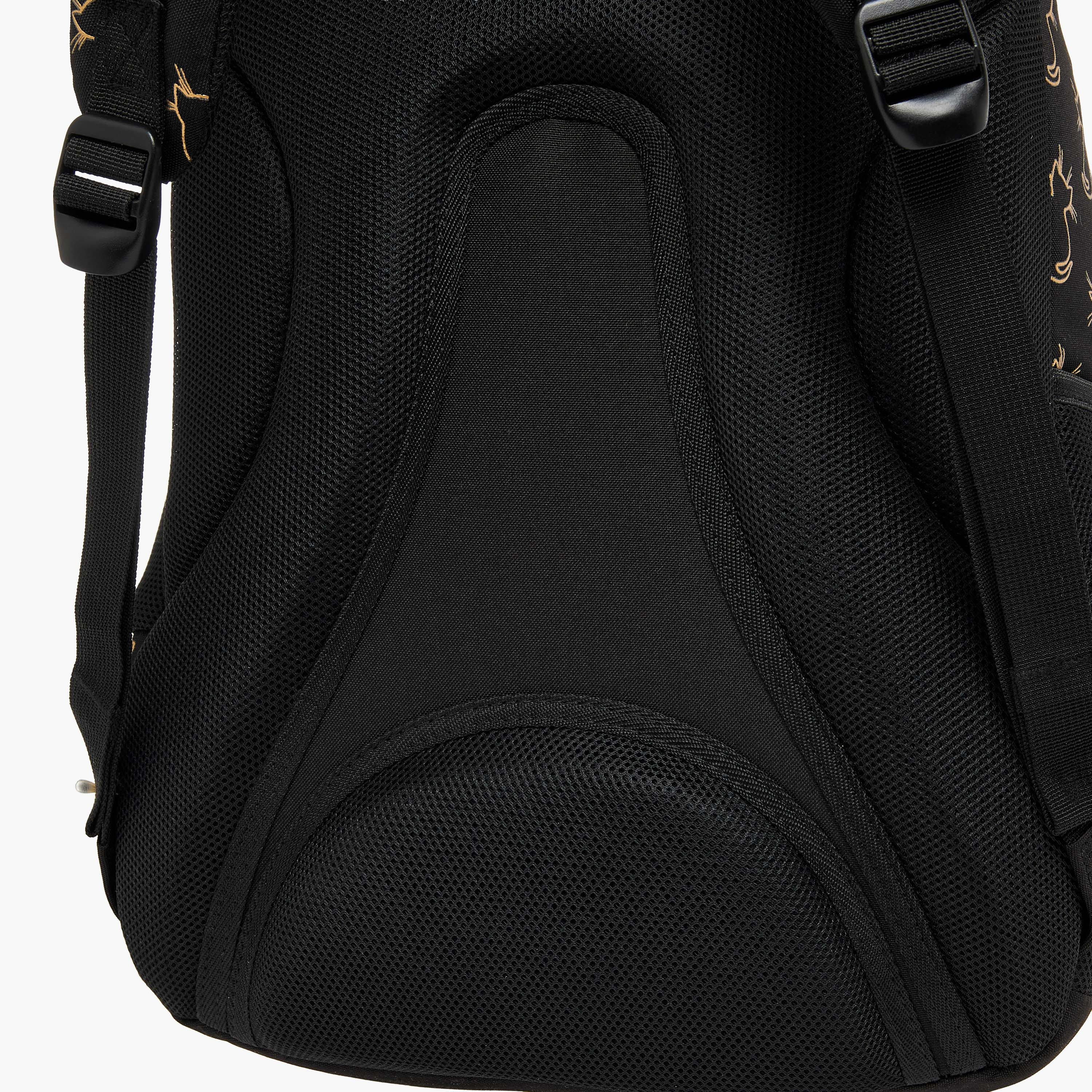St.Right 18-inch Cat Print Backpack with Adjustable Straps and Zip Closure - 30x20x45 cms-school-bagsandbackpacks-backpacks-image-5