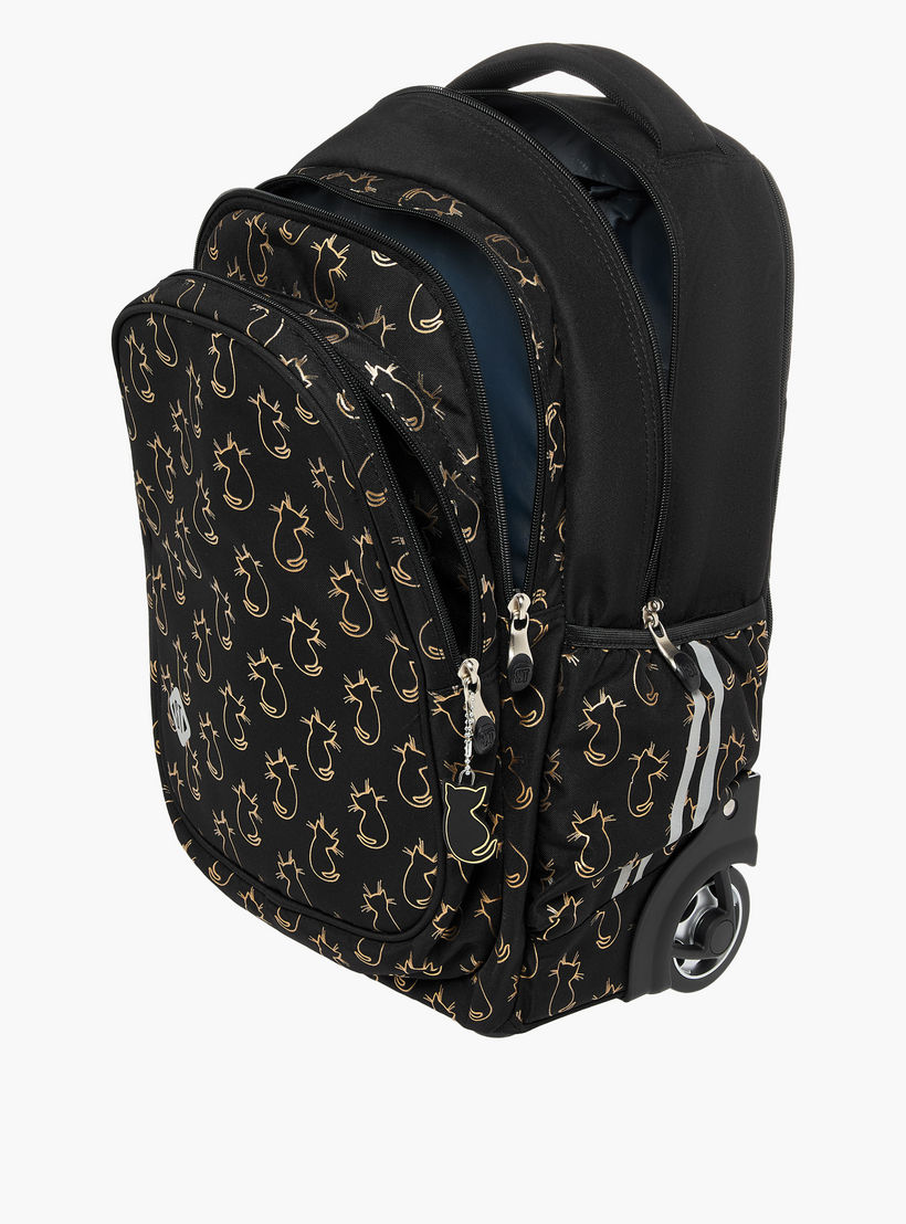 St.Right Cats Trolley Bag for Girls 8-13 Years with Retractable Handle -school-bagsandbackpacks-trolleybags-image-12