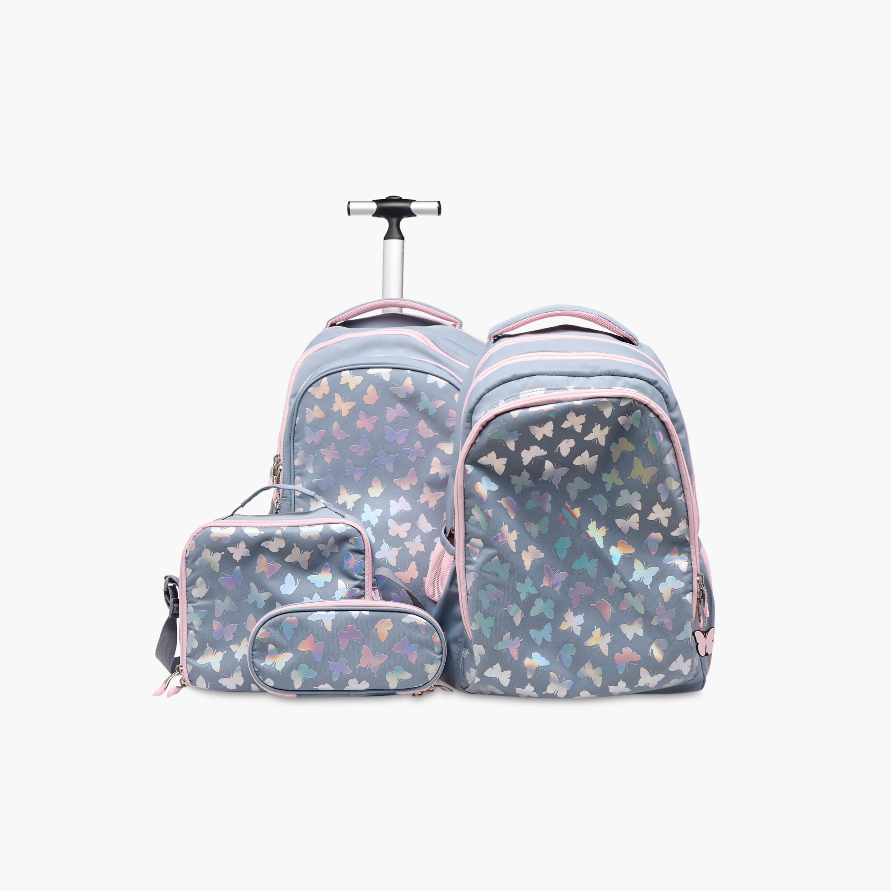 St.Right Butterfly Trolley Bag for Girls 8-13 Years with Retractable Handle -school-bagsandbackpacks-trolleybags-image-16