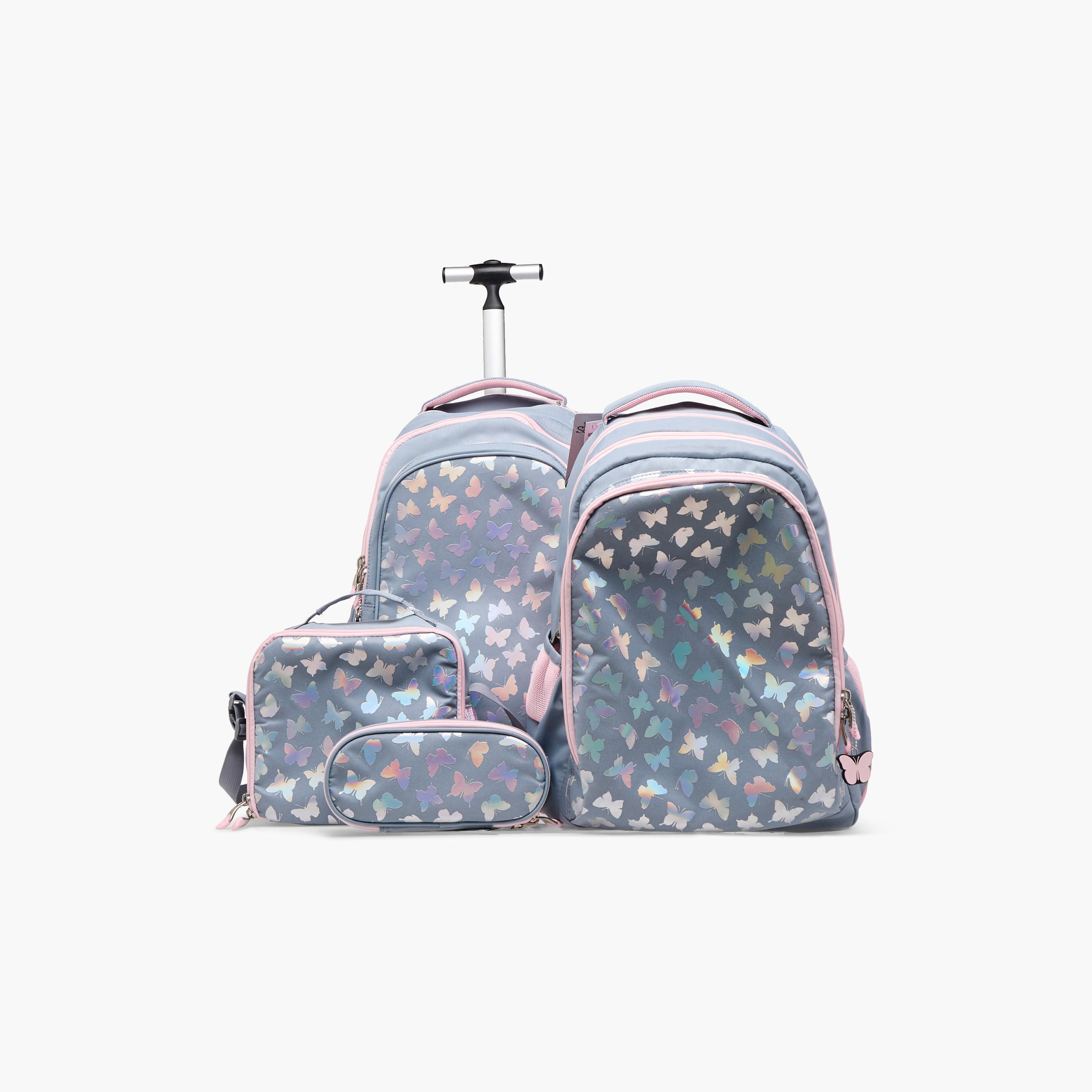 St.Right Butterfly Print Lunch Bag with Adjustable Strap and Zip Closure-school-lunchessentials-lunchbags-image-9