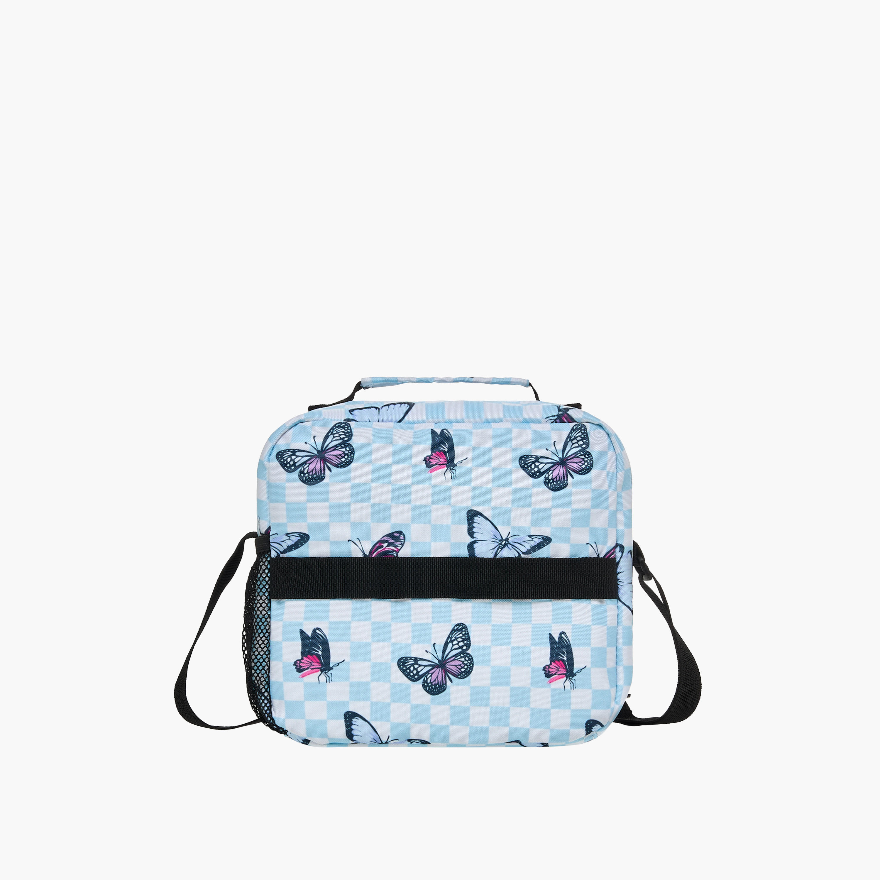 St.Right Butterfly Print Lunch Bag with Strap and Zip Closure-school-lunchessentials-lunchbags-image-3