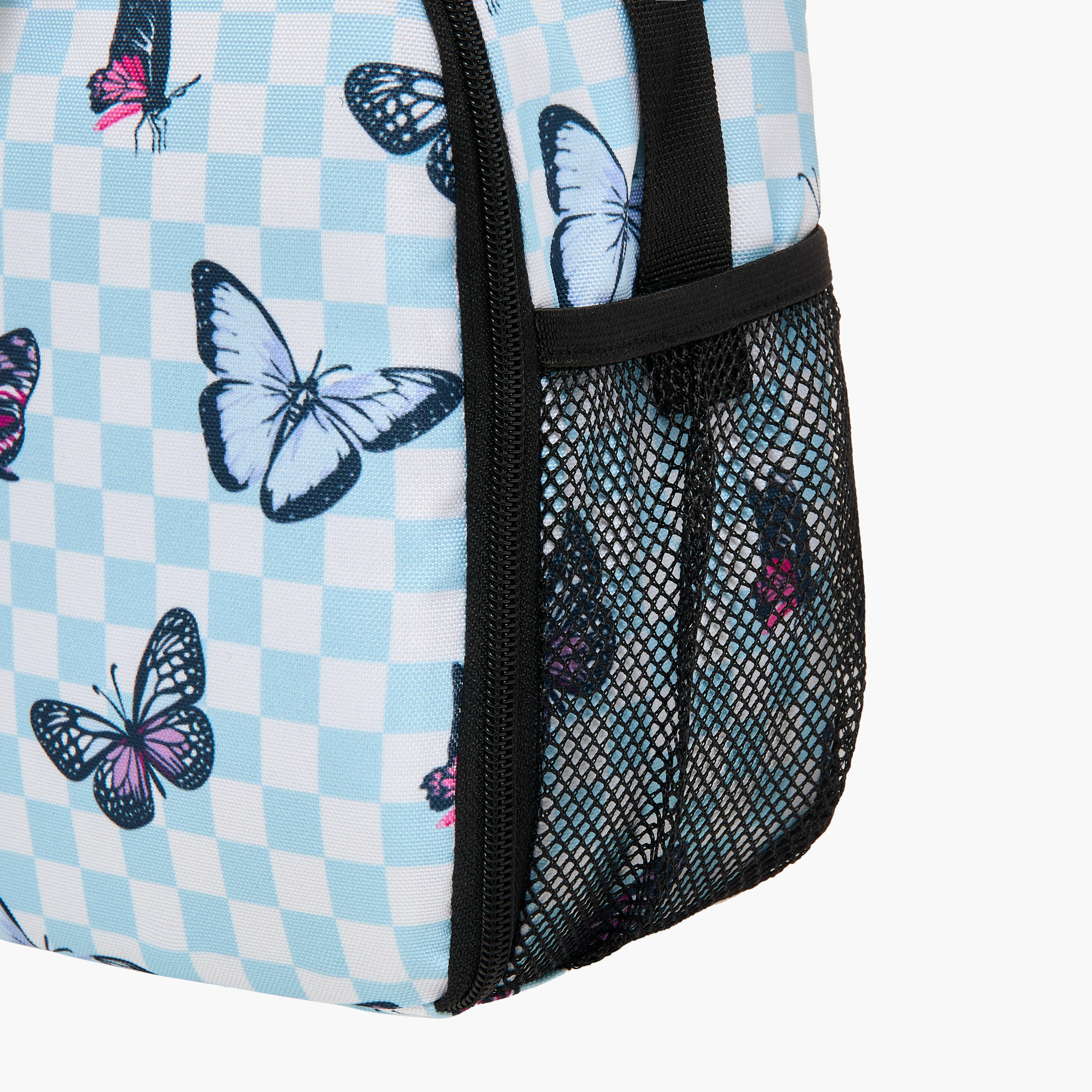St.Right Butterfly Print Lunch Bag with Strap and Zip Closure-school-lunchessentials-lunchbags-image-5