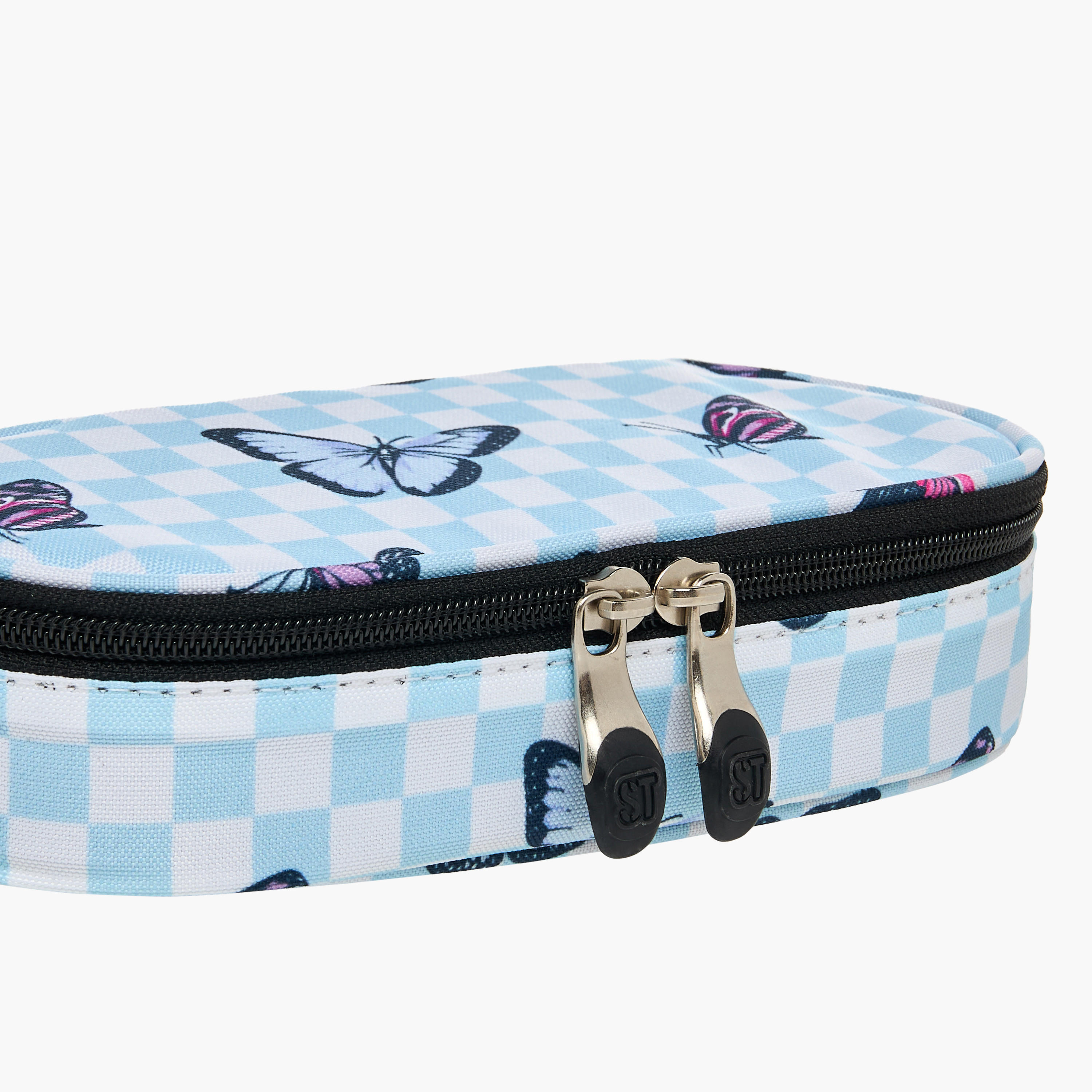 St.Right Butterfly Print Pencil Case with Zip Closure-school-stationery-pencilcases-image-3