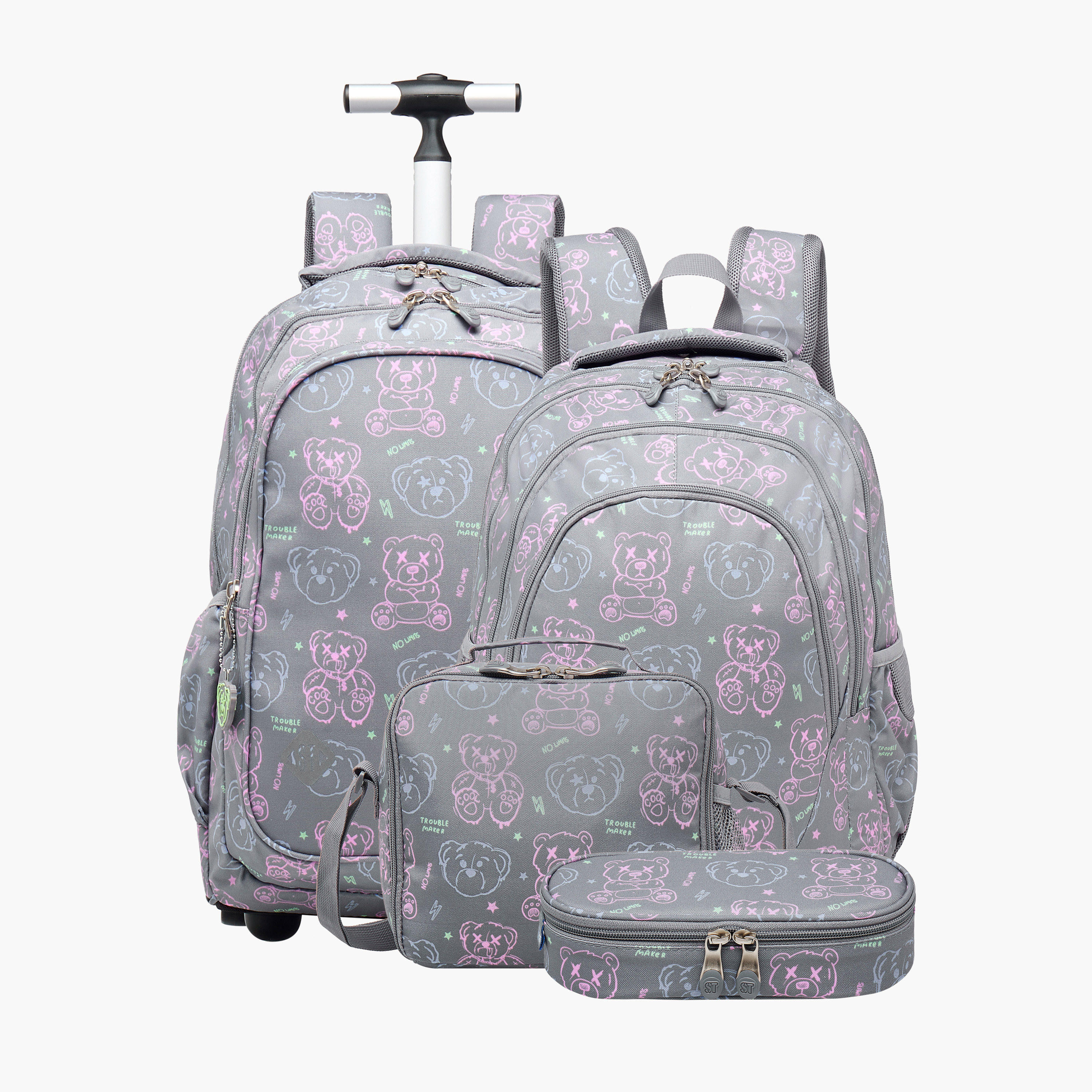 St.Right Bear Print Lunch Bag with Adjustable Strap-school-lunchessentials-lunchbags-image-6