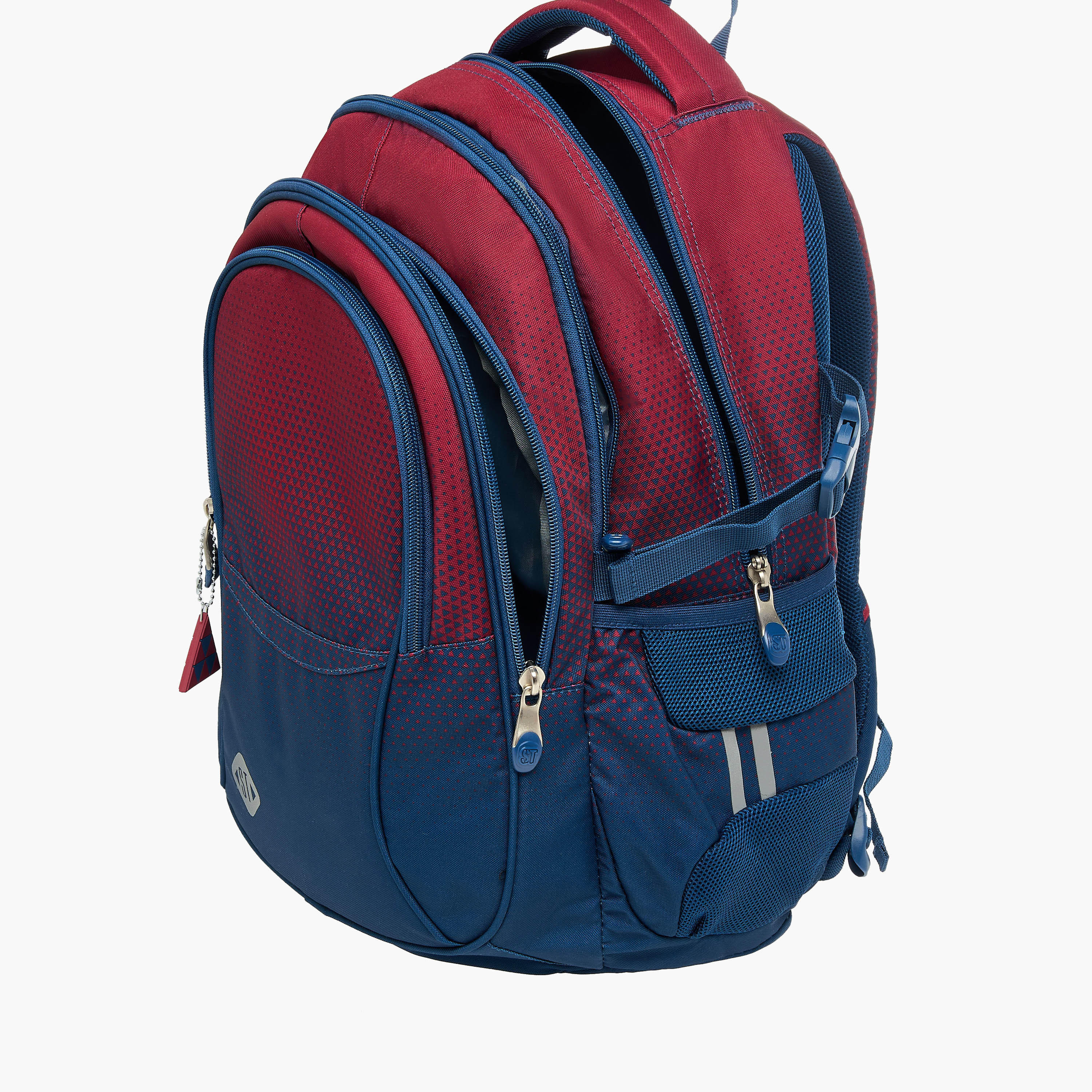 شنطة ظهر بحمّالات قابلة للتعديل وسحاب إغلاق وطبعات من سانت رايت - 30x20x45 سم-school-bagsandbackpacks-backpacks-image-11