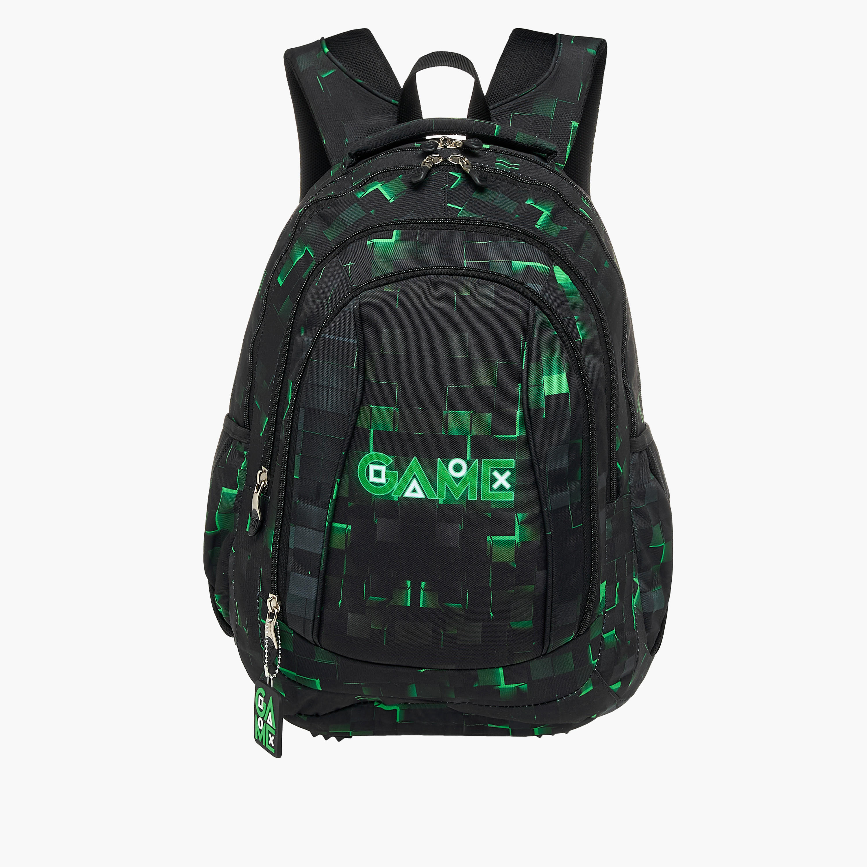St.Right Pixel Game Print 18-inch Backpack with Adjustable Shoulder Straps - 30x20x45 cms-school-bagsandbackpacks-backpacks-image-1