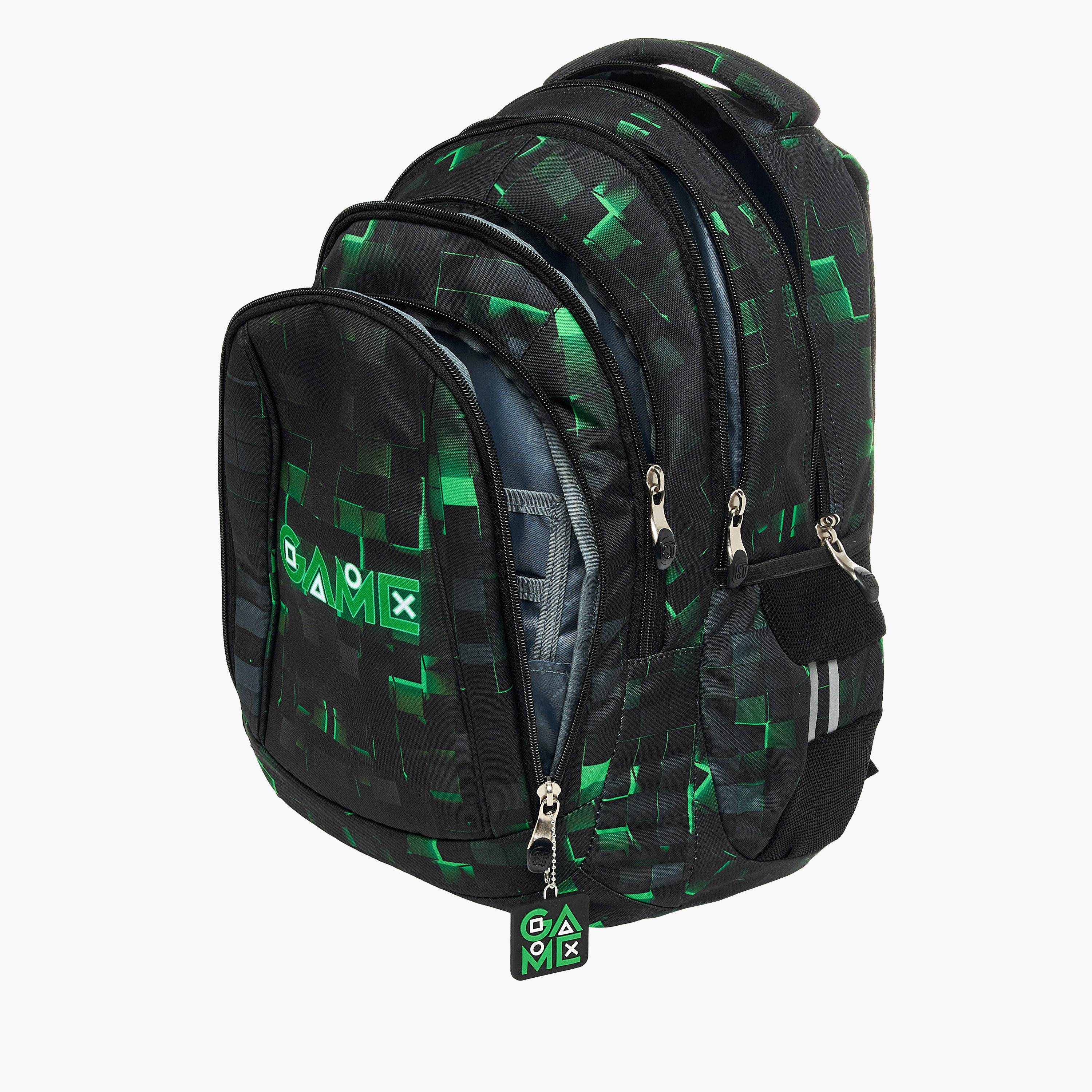 St.Right Pixel Game Print 18-inch Backpack with Adjustable Shoulder Straps - 30x20x45 cms-school-bagsandbackpacks-backpacks-image-11