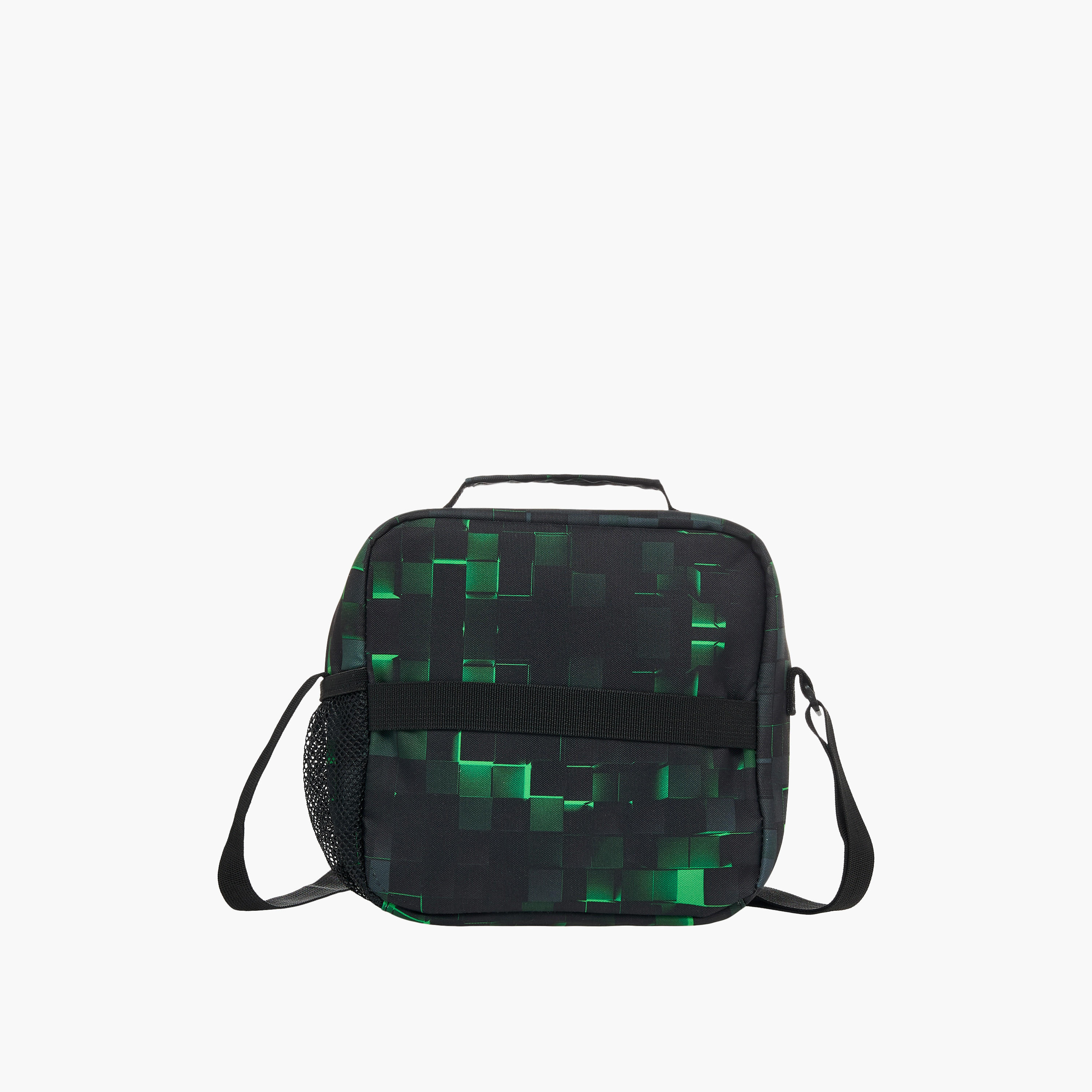 St.Right Pixel Game Print Lunch Bag with Zip Closure-school-lunchessentials-lunchbags-image-3