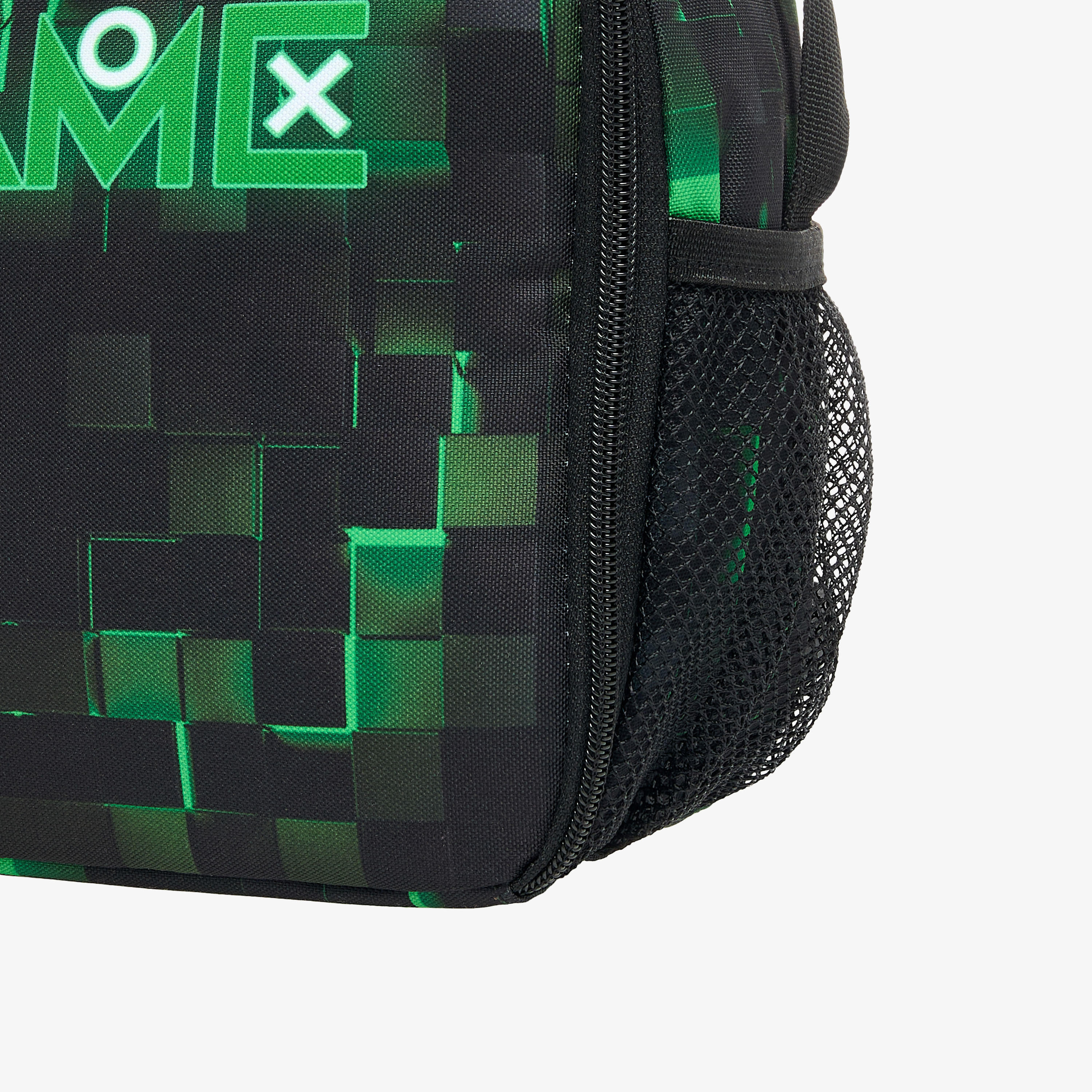 St.Right Pixel Game Print Lunch Bag with Zip Closure-school-lunchessentials-lunchbags-image-4