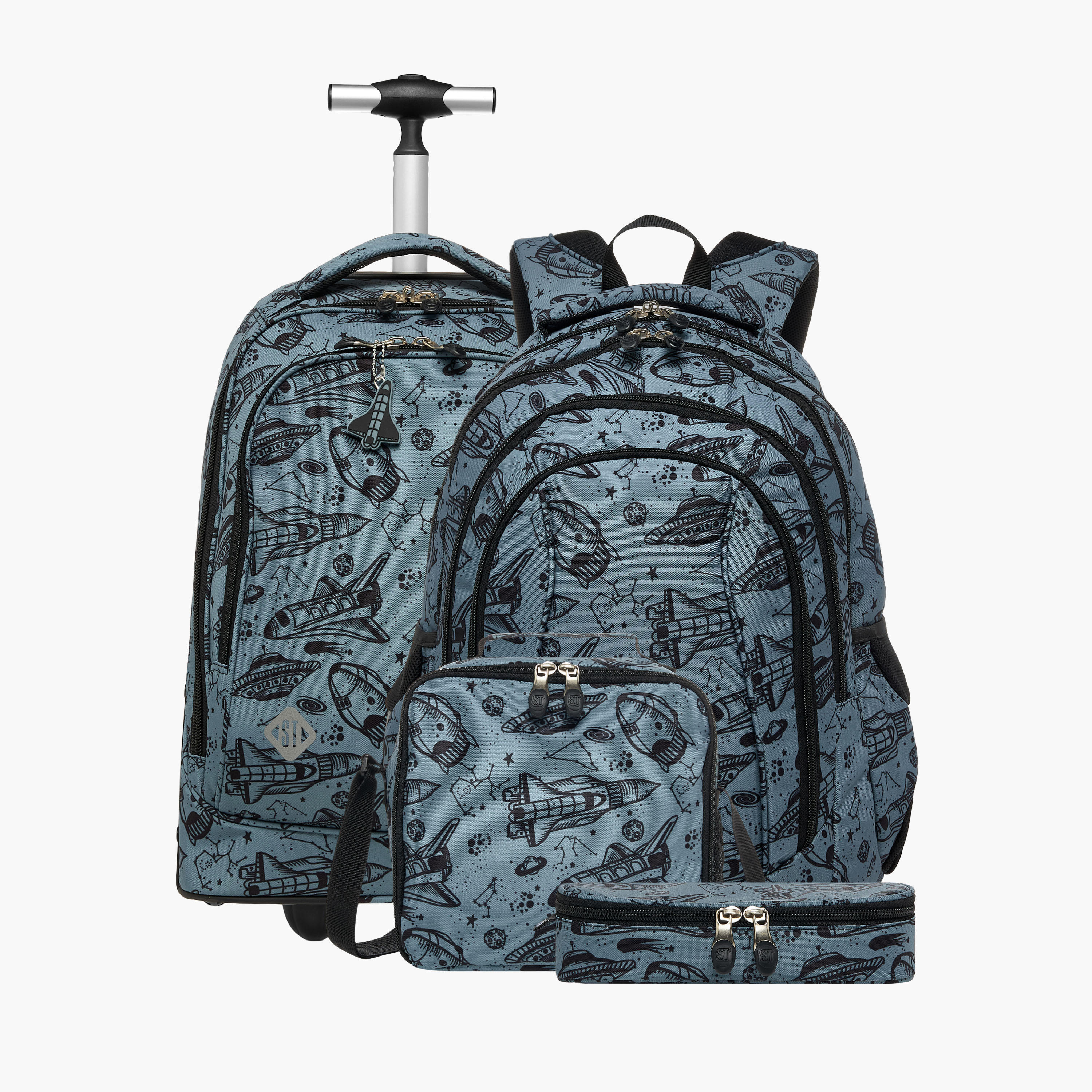 St.Right Space Trolley Bag for Boys 8-13 Years with Retractable Handle -school-bagsandbackpacks-trolleybags-image-15