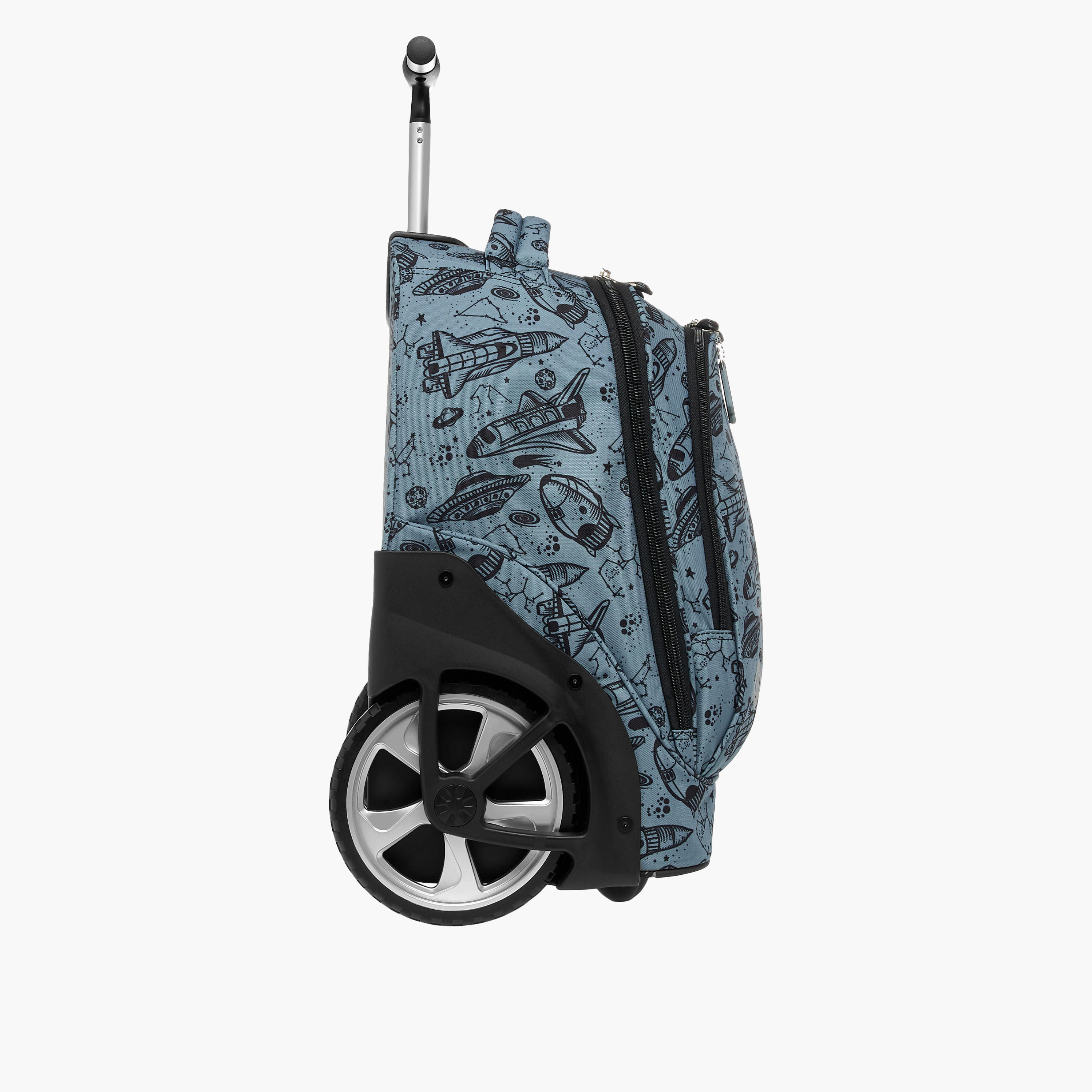St.Right Space Trolley Bag for Boys 8-13 Years with Retractable Handle -school-bagsandbackpacks-trolleybags-image-4