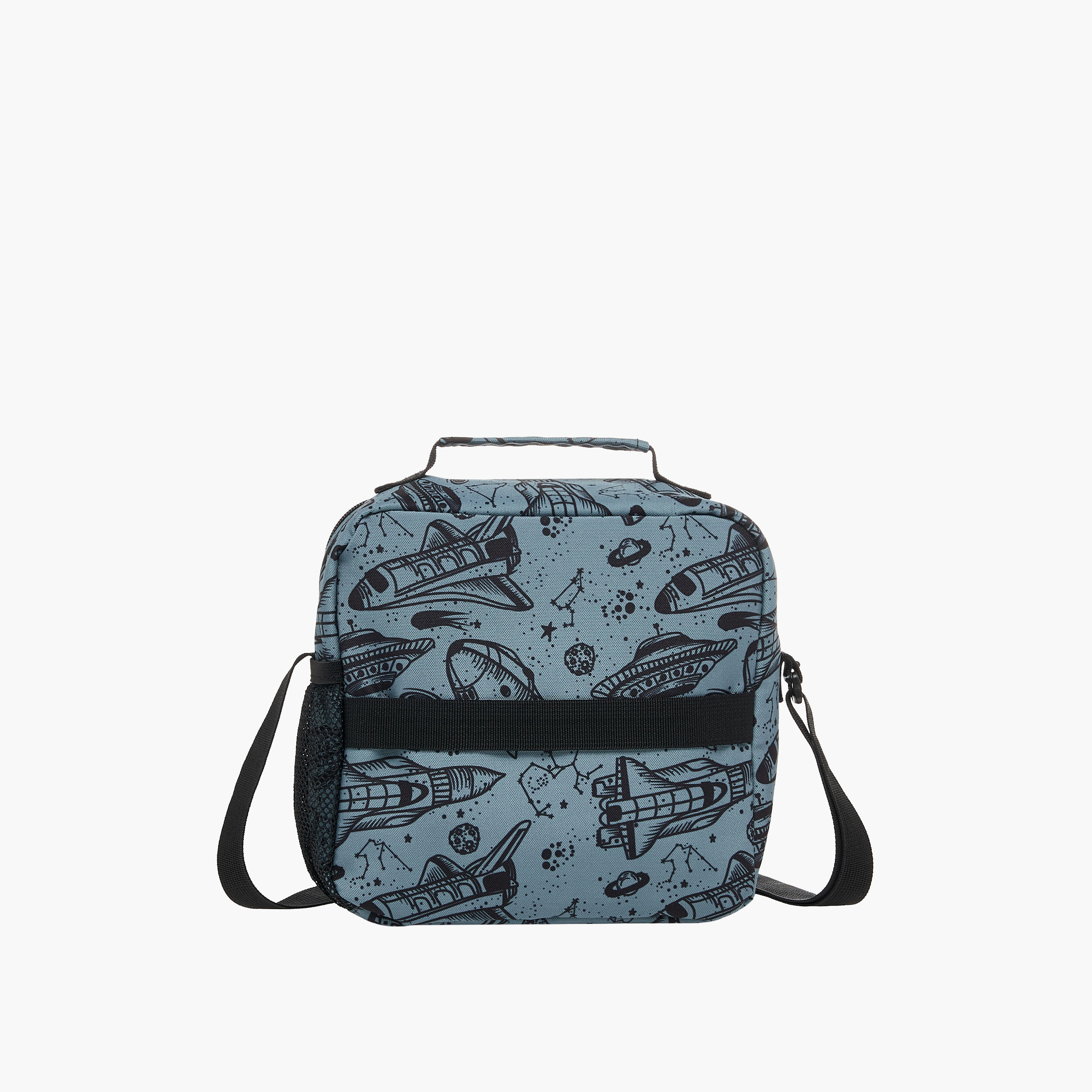 St.Right Space Print Lunch Bag with Adjustable Strap and Zip Closure-school-lunchessentials-lunchbags-image-3