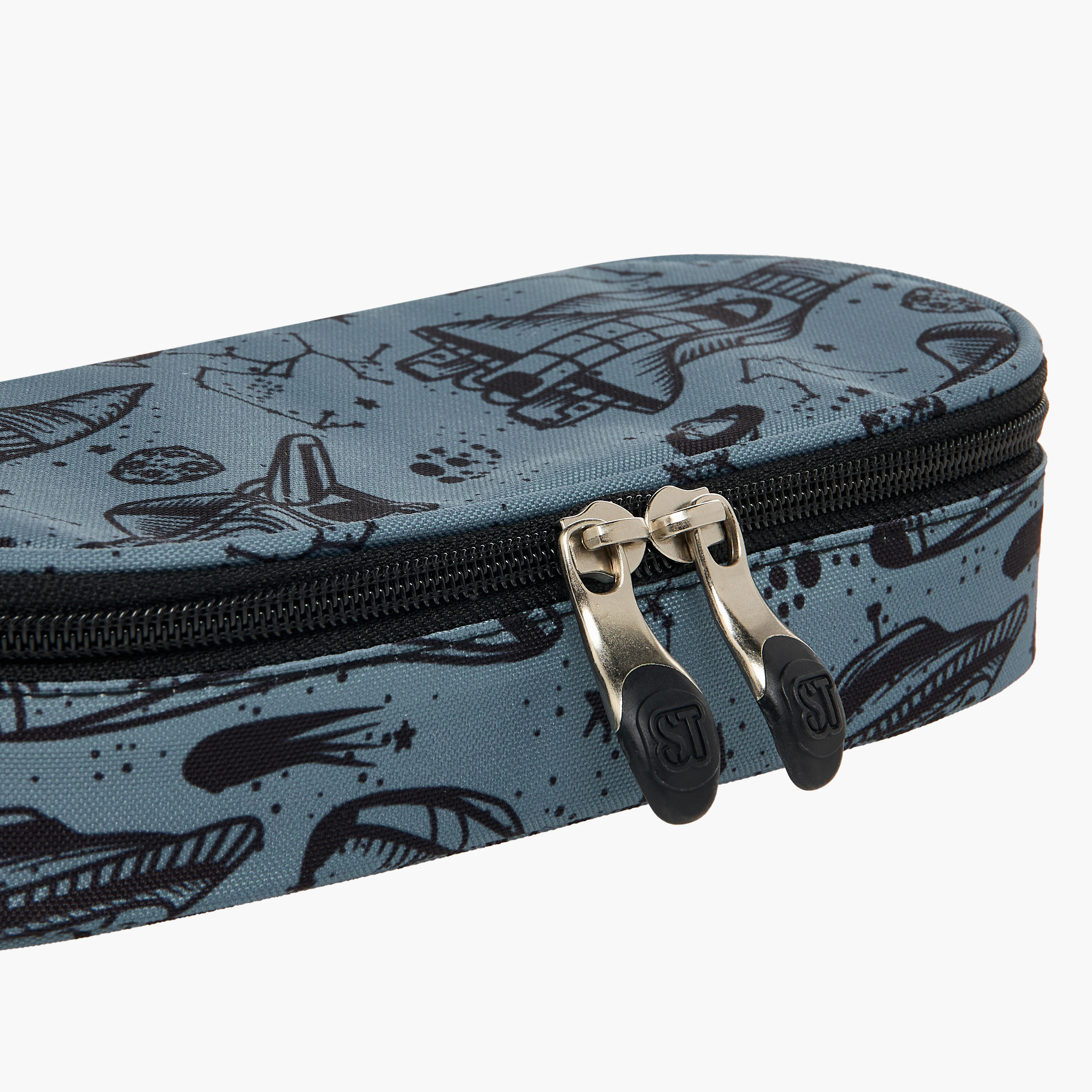 St.Right Space Print Pencil Case with Zip Closure-school-stationery-pencilcases-image-3