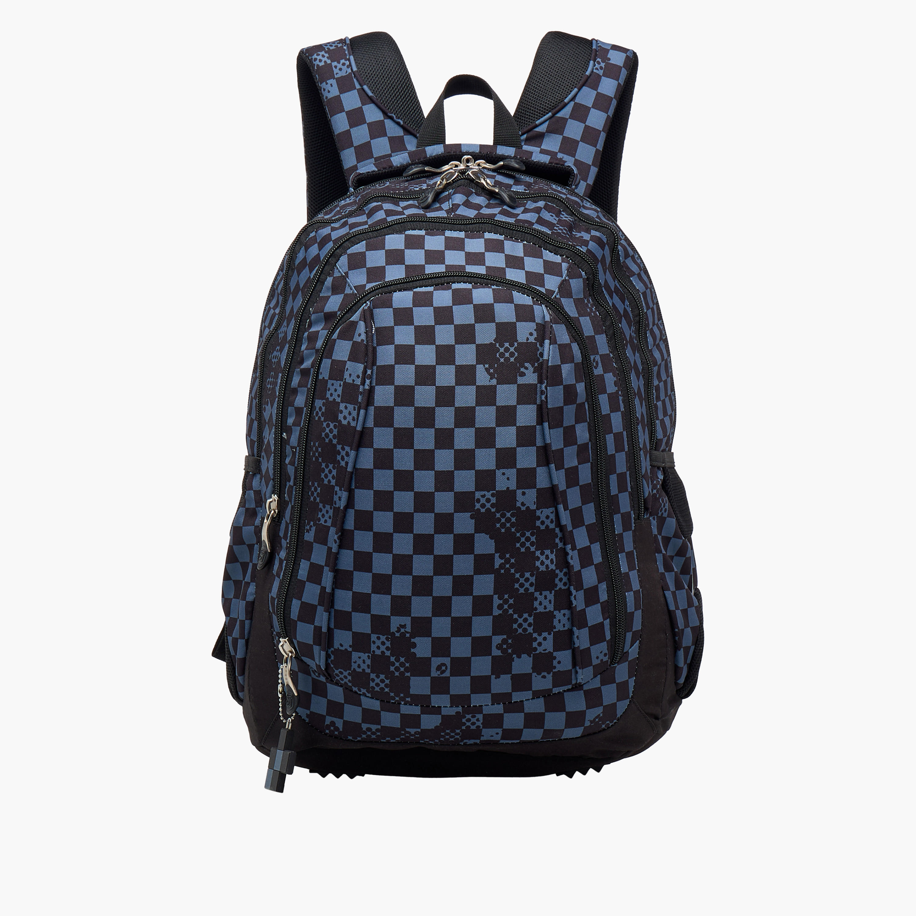St.Right Checked 18-inch Backpack with Adjustable Straps and Zip Closure - 30x20x45 cms-school-bagsandbackpacks-backpacks-image-1