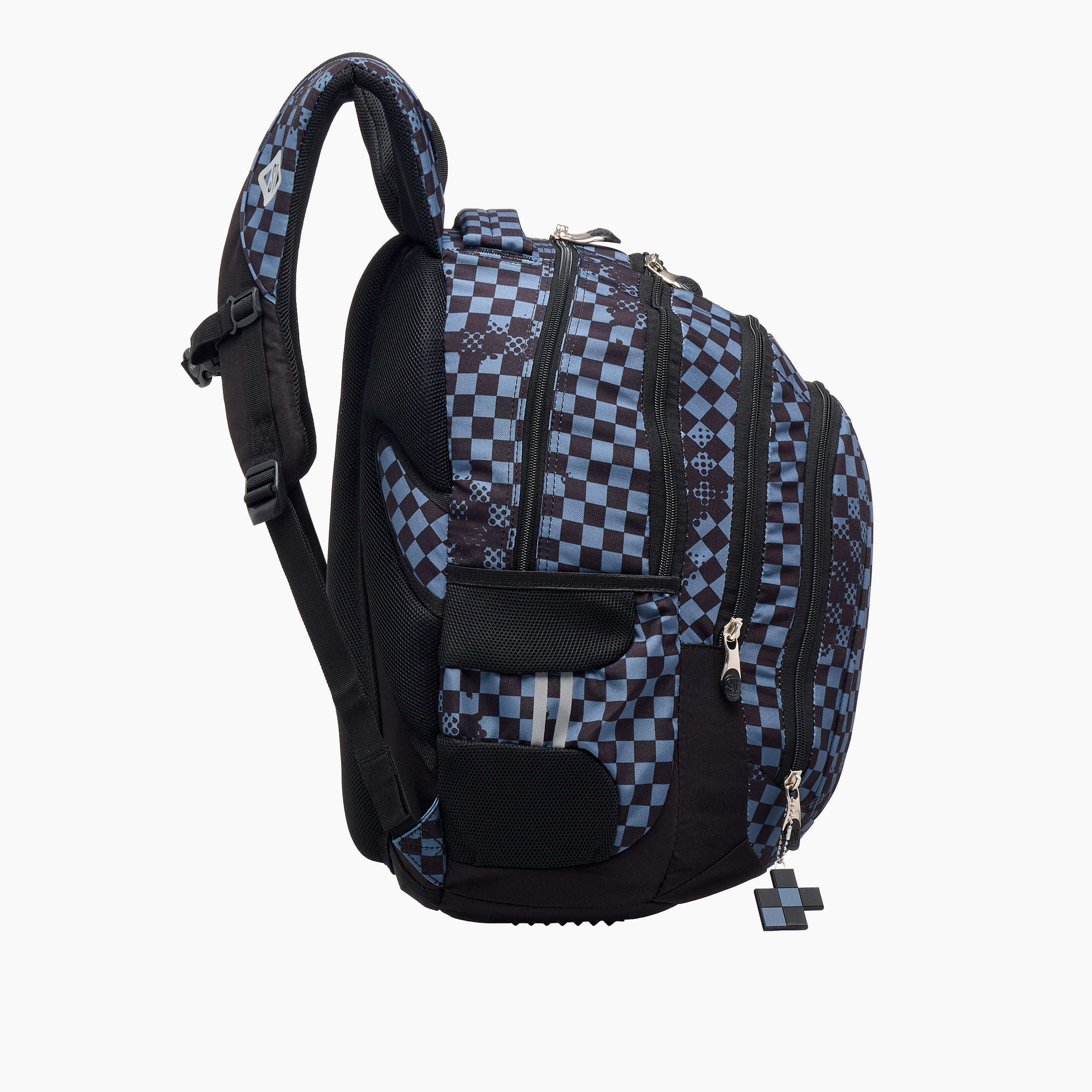 St.Right Checked 18-inch Backpack with Adjustable Straps and Zip Closure - 30x20x45 cms-school-bagsandbackpacks-backpacks-image-5