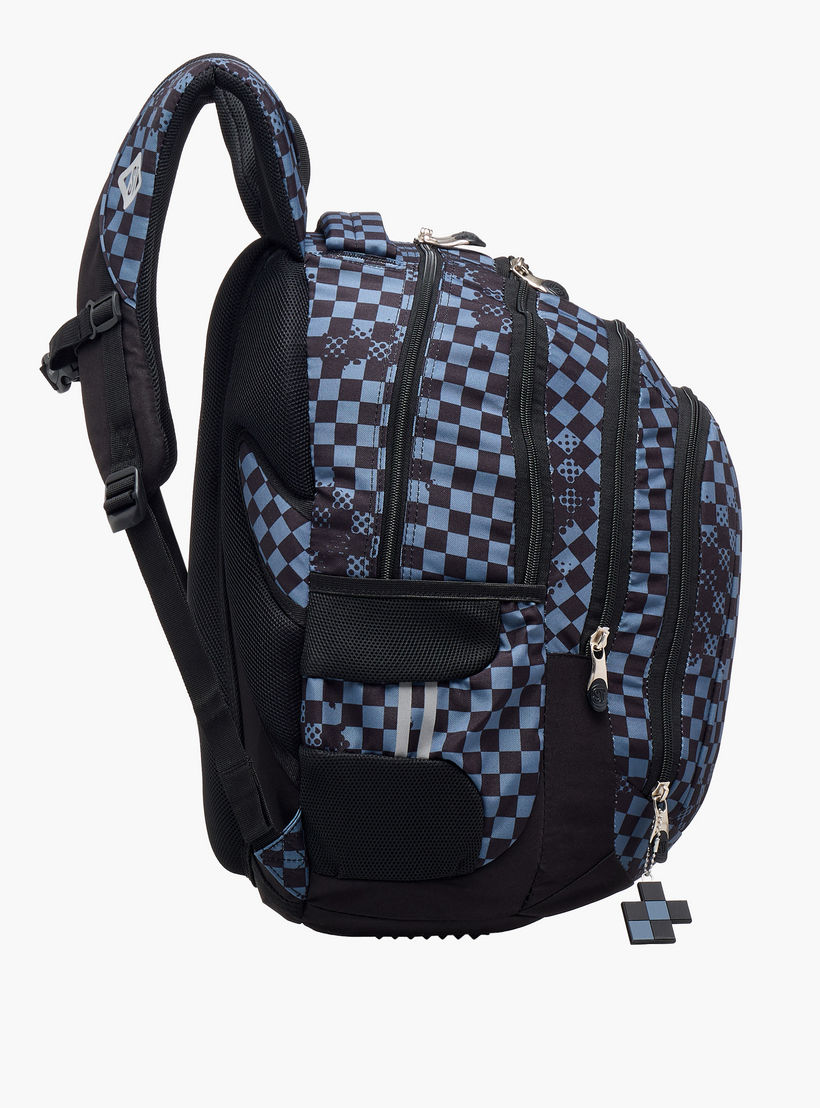 St.Right Checked 18-inch Backpack with Adjustable Straps and Zip Closure - 30x20x45 cms-school-bagsandbackpacks-backpacks-image-5