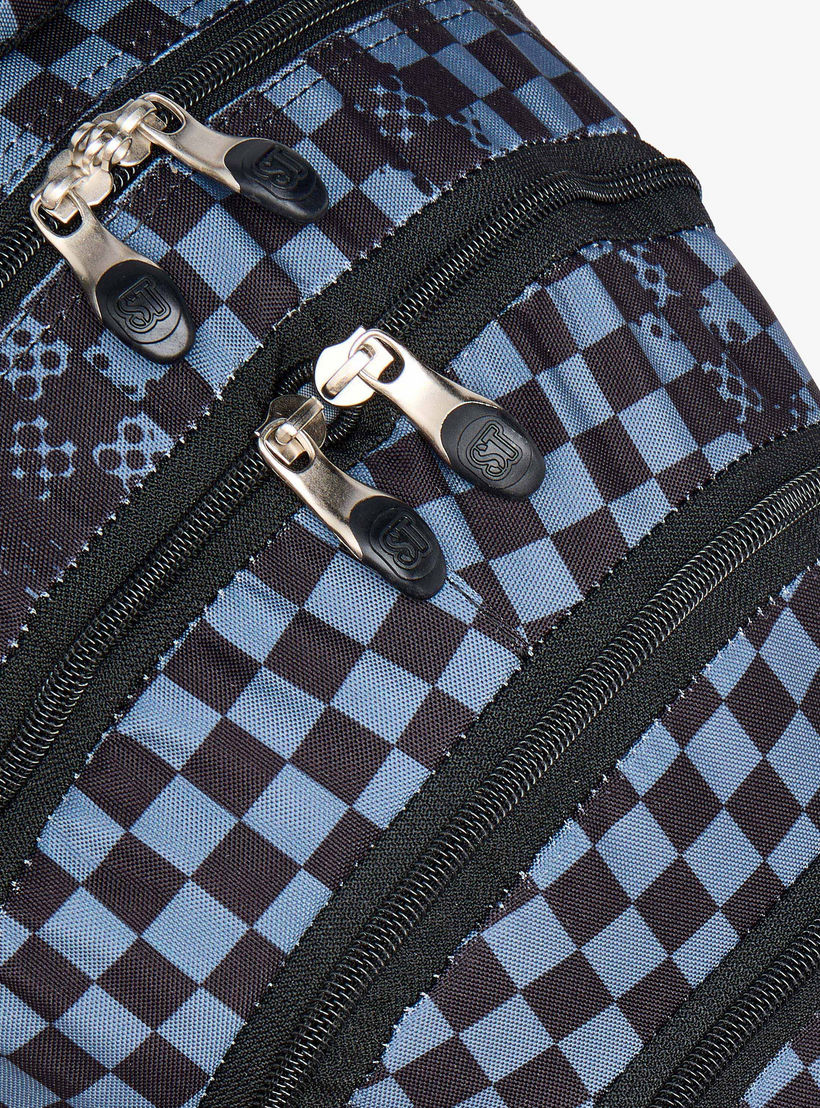St.Right Checked 18-inch Backpack with Adjustable Straps and Zip Closure - 30x20x45 cms-school-bagsandbackpacks-backpacks-image-8