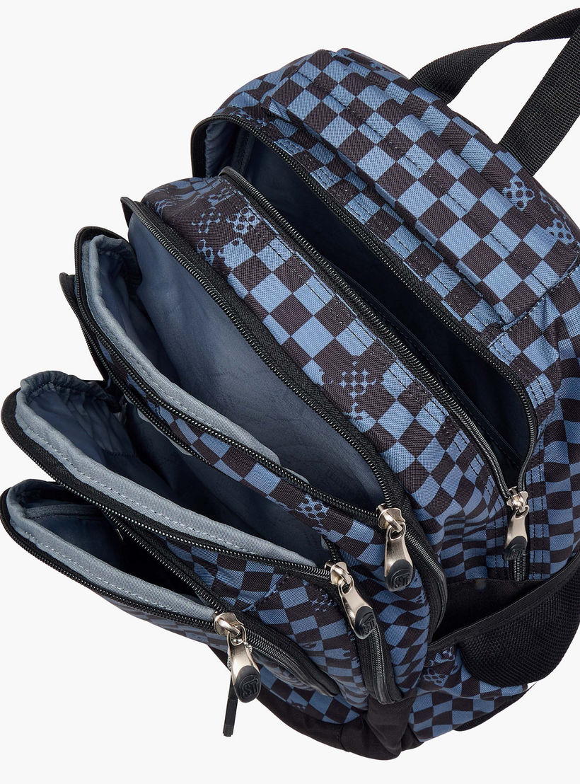 St.Right Checked 18-inch Backpack with Adjustable Straps and Zip Closure - 30x20x45 cms-school-bagsandbackpacks-backpacks-image-10