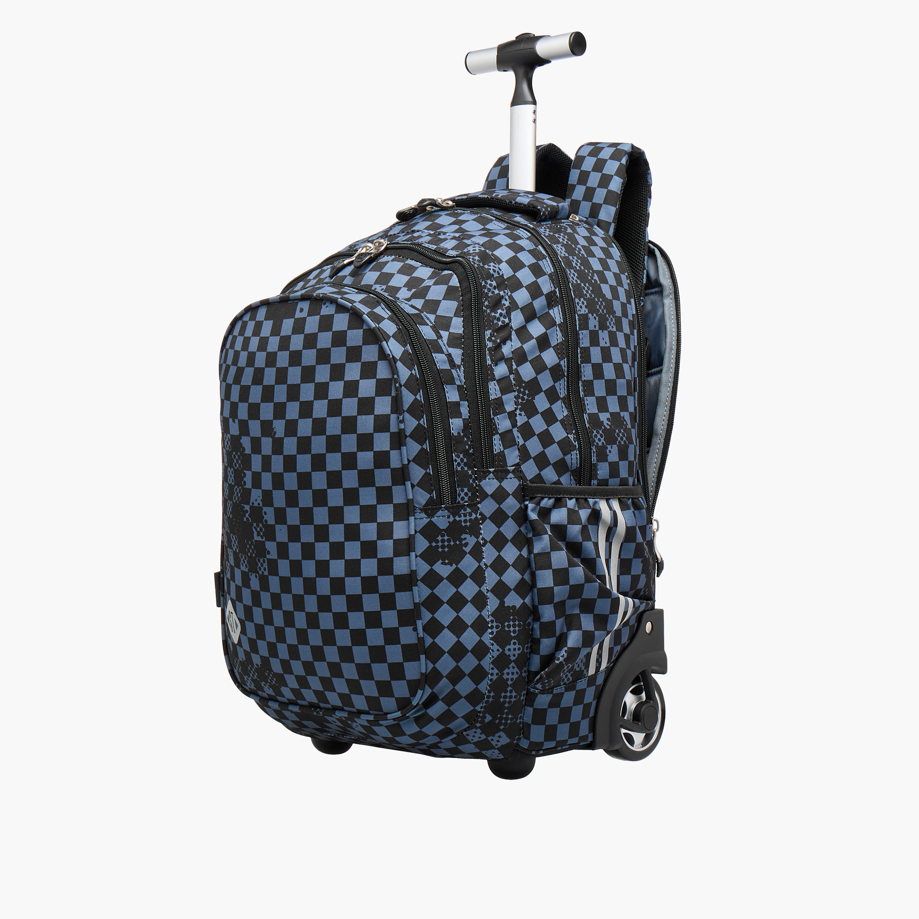 St.Right Shapes Trolley Bag for Boys 8-13 Years with Retractable Handle -school-bagsandbackpacks-trolleybags-image-5