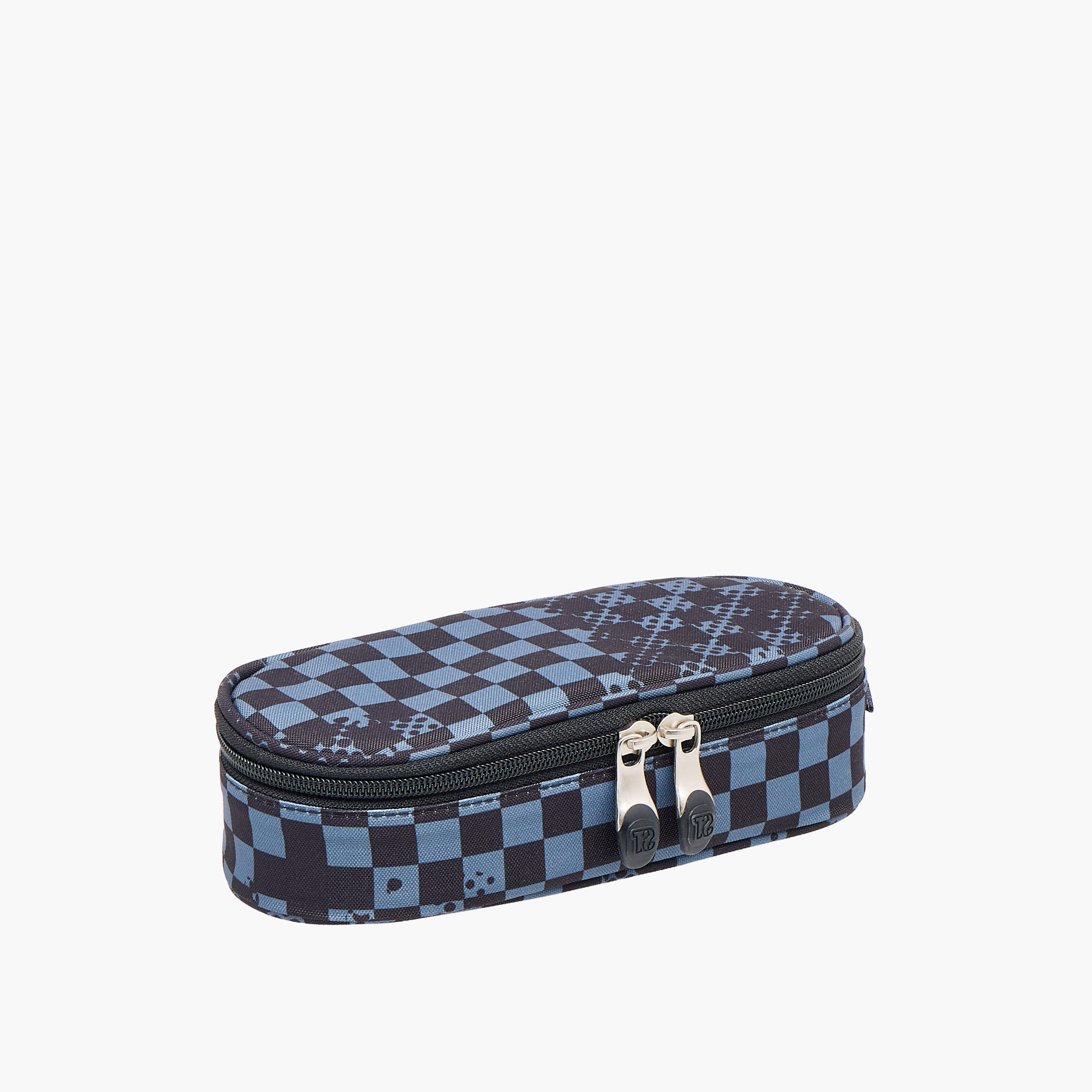 St.Right Chessboard Print Pencil Case with Zip Closure-school-stationery-pencilcases-image-2