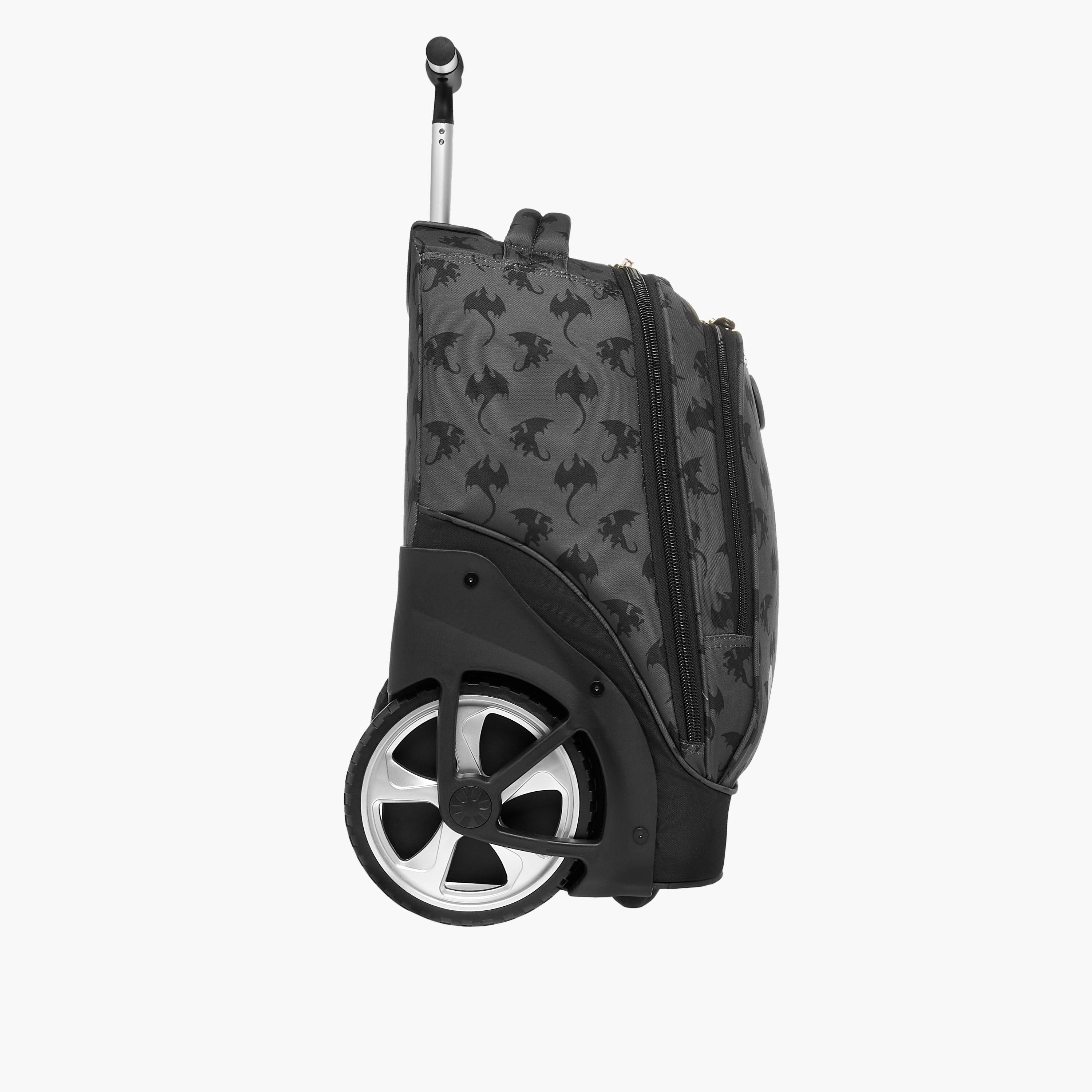 St.Right Animal Print Trolley Bag for Boys 8-13 Years with Retractable Handle -school-bagsandbackpacks-trolleybags-image-6