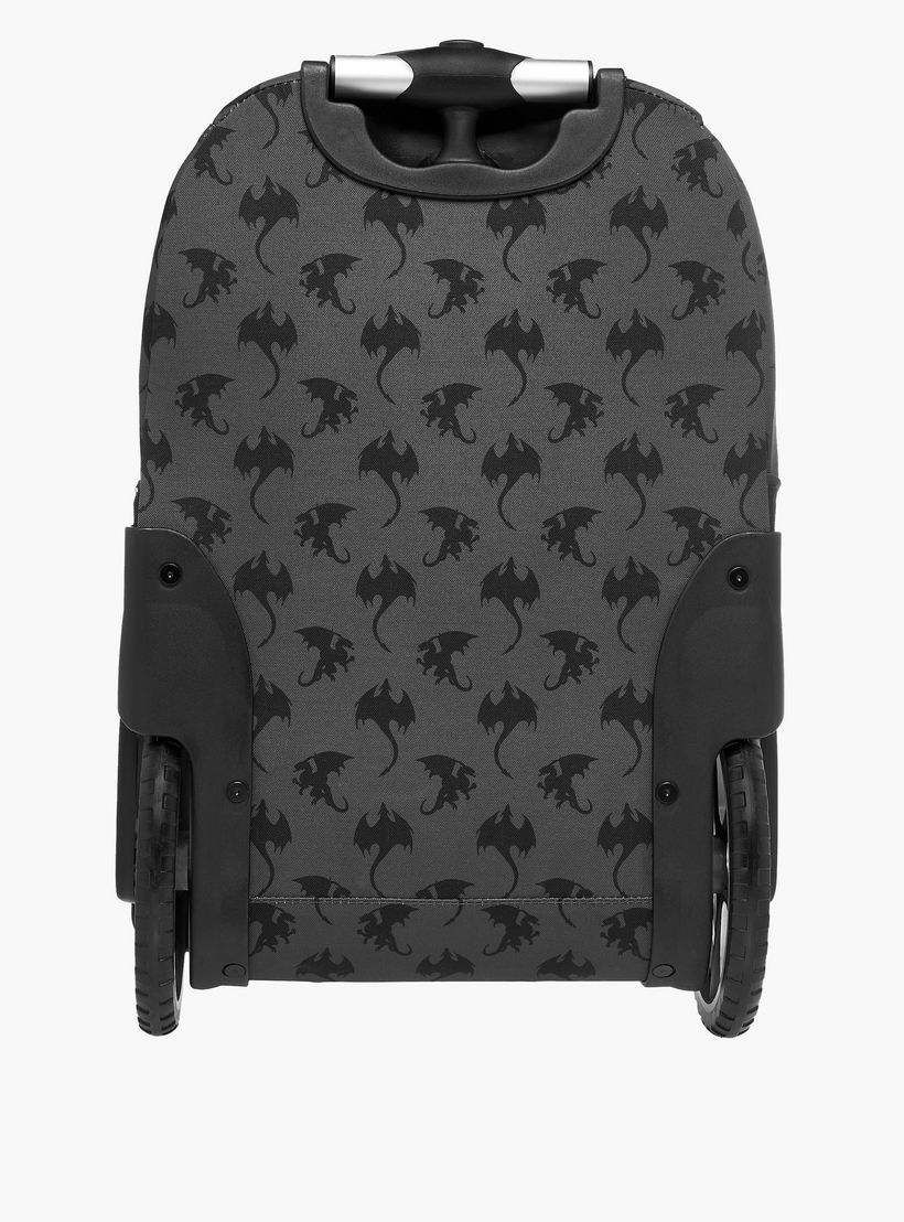 St.Right Animal Print Trolley Bag for Boys 8-13 Years with Retractable Handle -school-bagsandbackpacks-trolleybags-image-7