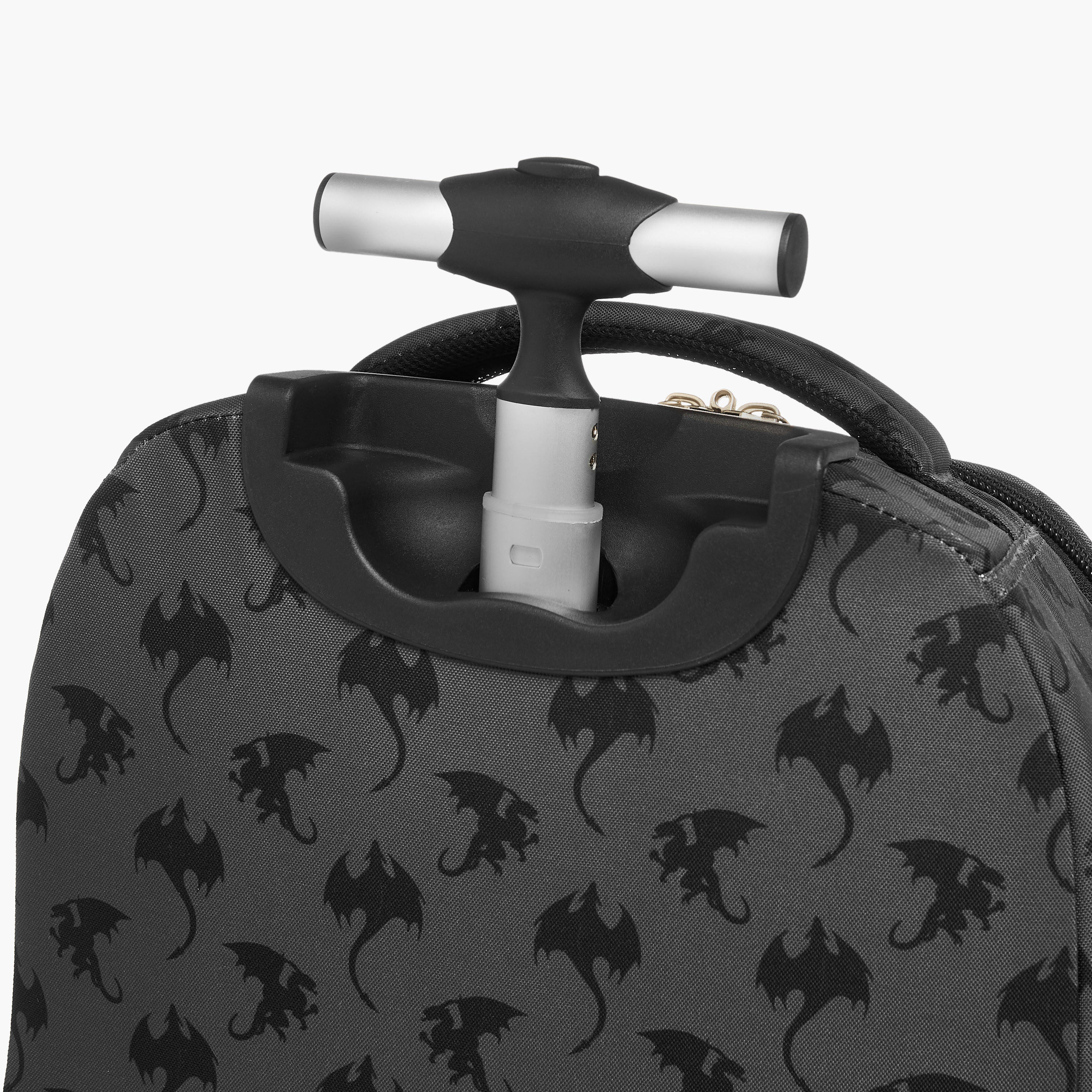 St.Right Animal Print Trolley Bag for Boys 8-13 Years with Retractable Handle -school-bagsandbackpacks-trolleybags-image-9