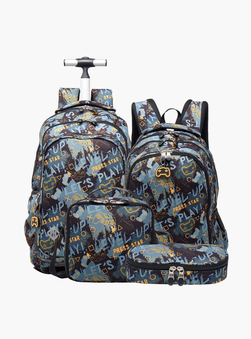 St.Right 18-inch Game Print Backpack with Adjustable Straps and Zip Closure- 30x20x45 cms-school-bagsandbackpacks-backpacks-image-11