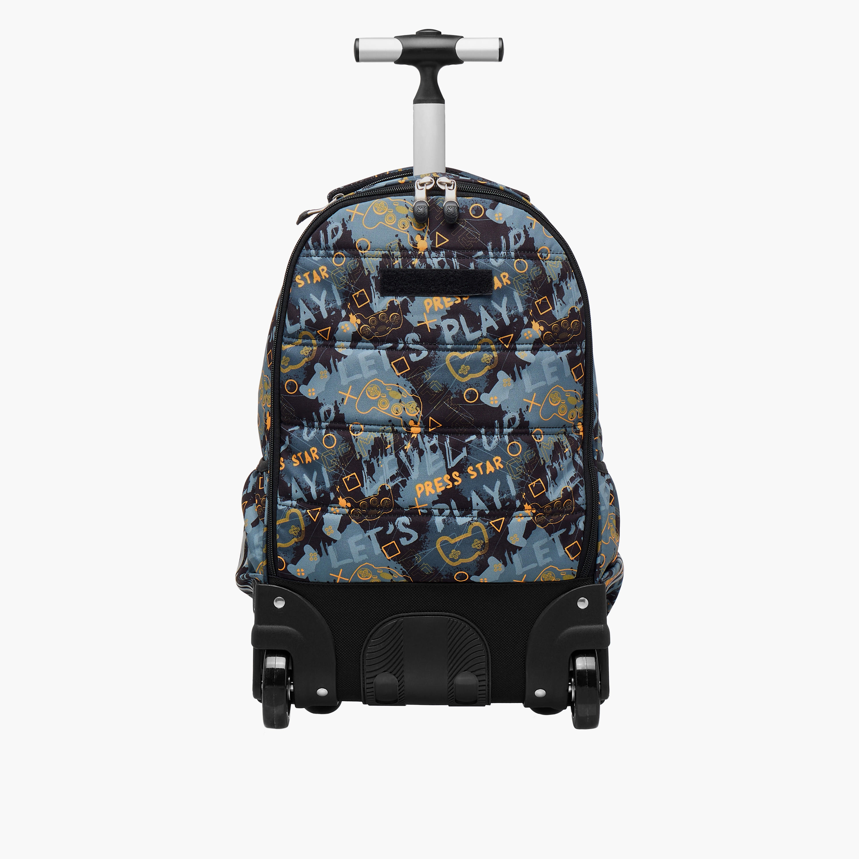 St.Right Gaming Trolley Bag for Boys 8-13 Years with Retractable Handle -school-bagsandbackpacks-trolleybags-image-8
