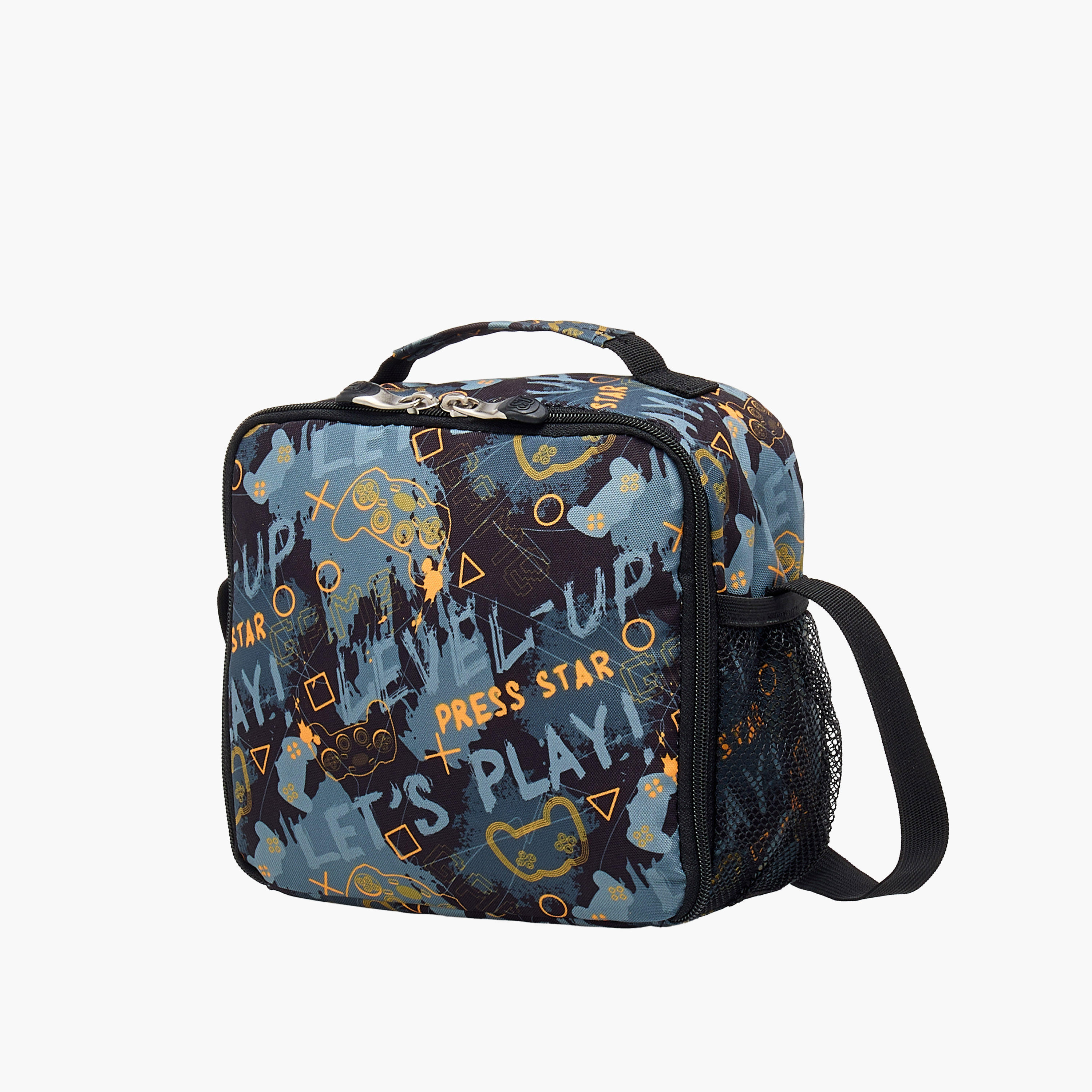 St.Right Game Print Lunch Bag with Adjustable Strap and Zip Closure-school-lunchessentials-lunchbags-image-2