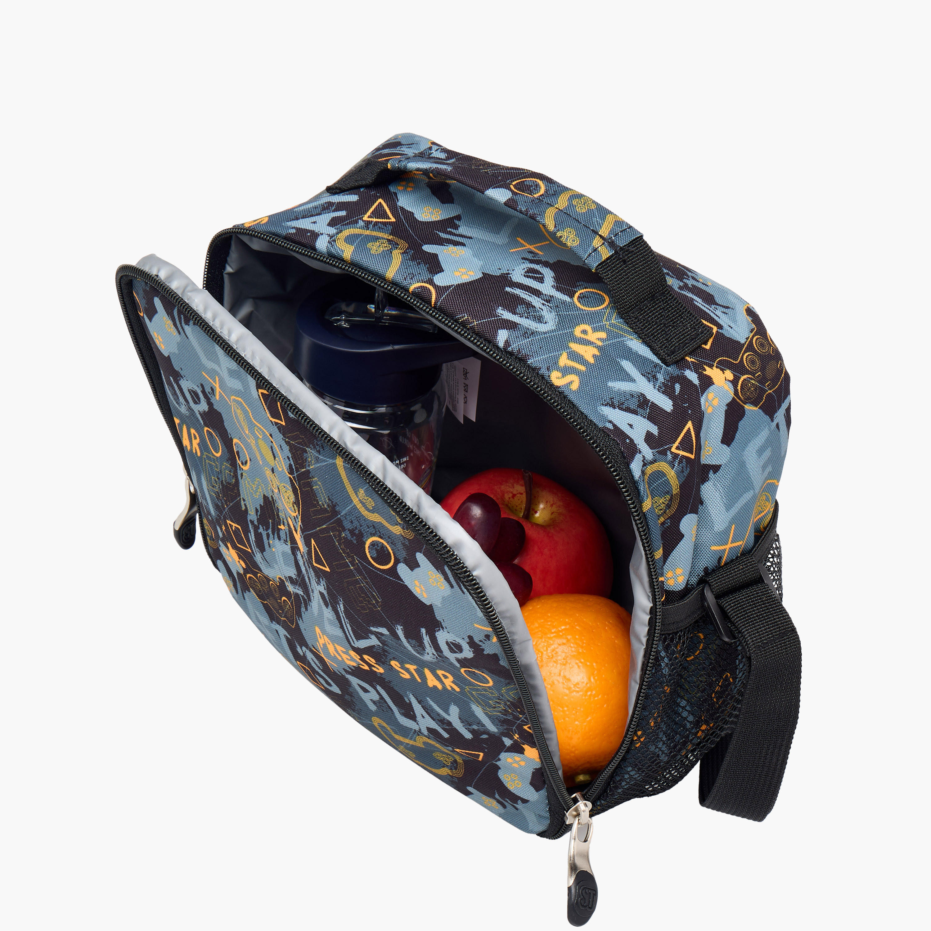 St.Right Game Print Lunch Bag with Adjustable Strap and Zip Closure-school-lunchessentials-lunchbags-image-5