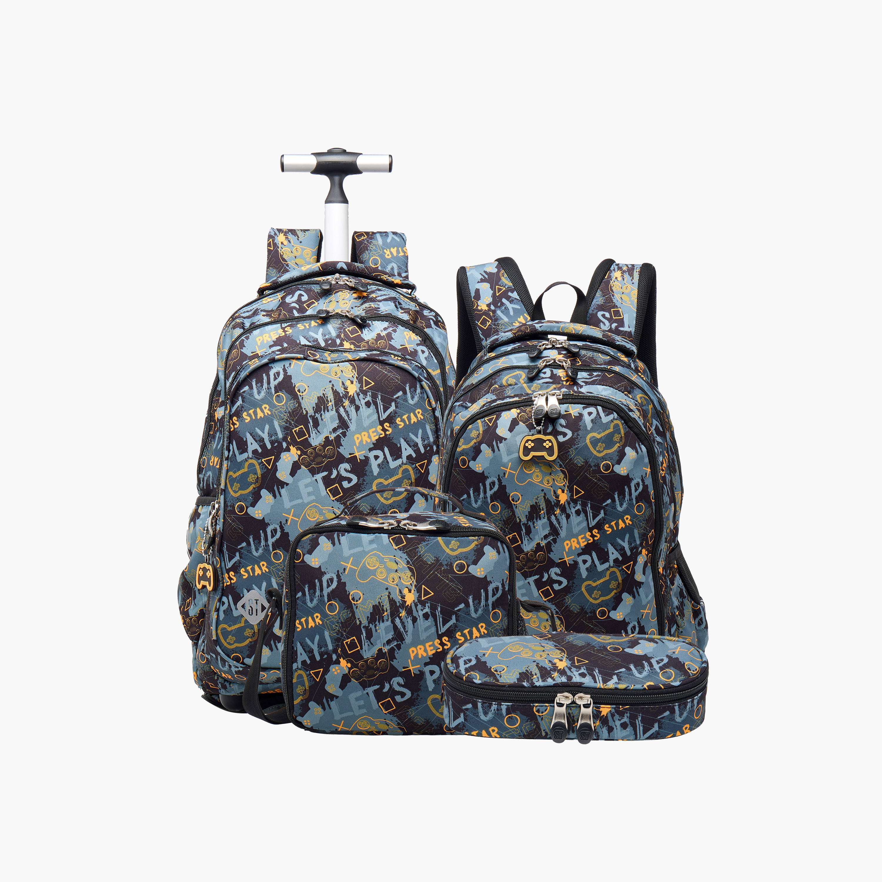 St.Right Game Print Lunch Bag with Adjustable Strap and Zip Closure-school-lunchessentials-lunchbags-image-6