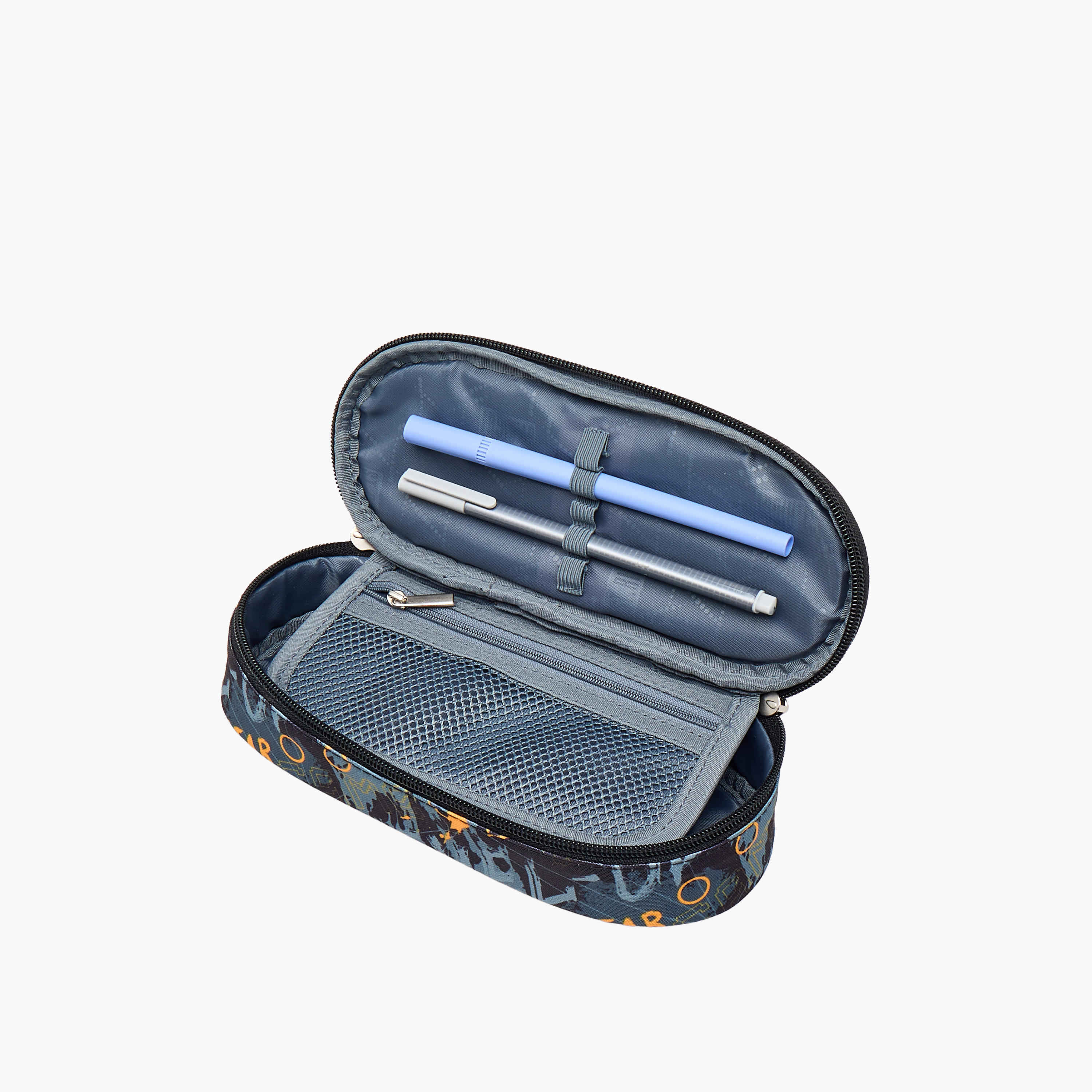 St.Right Game Print Pencil Pouch with Zip Closure-school-stationery-pencilcases-image-5
