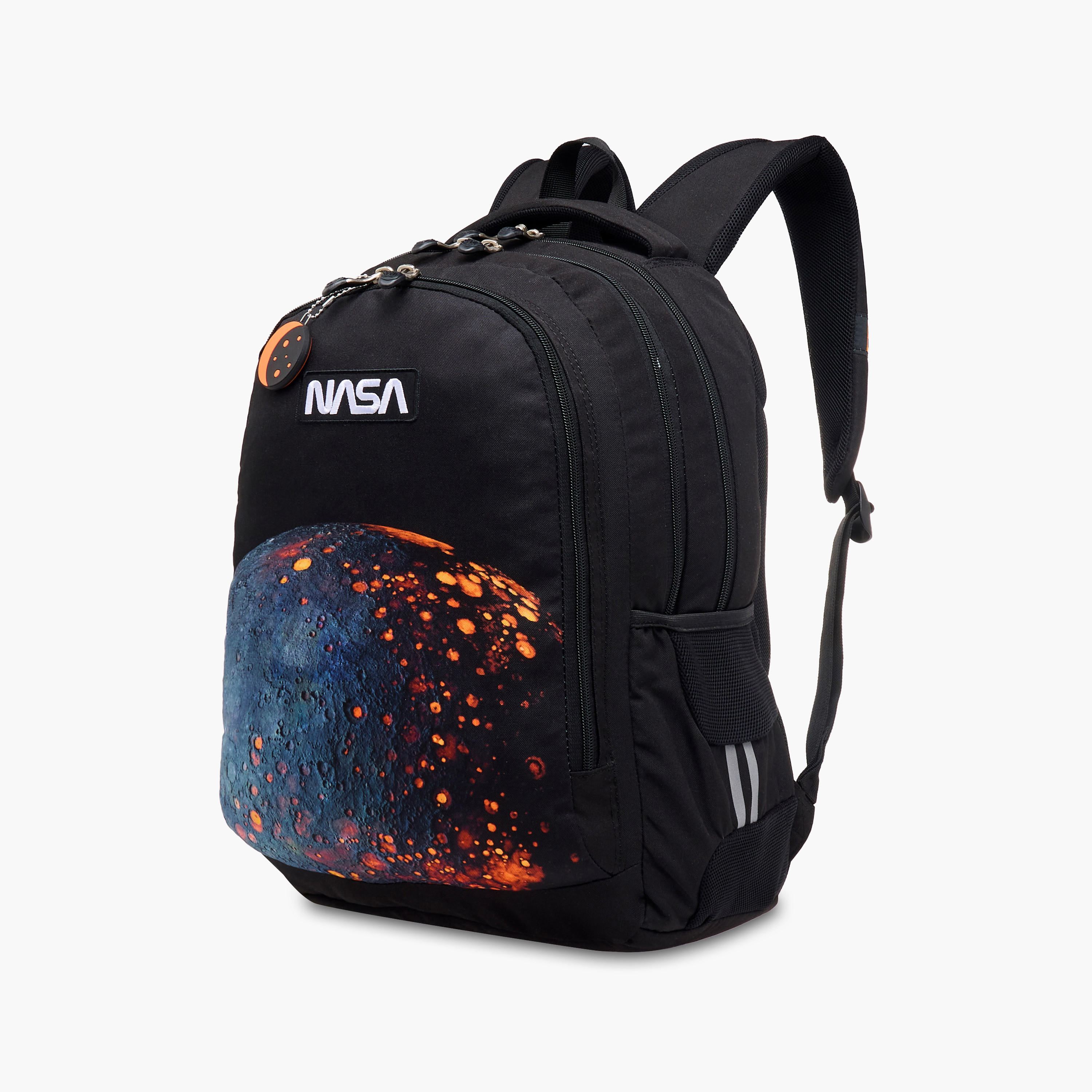 St.Right 18-inch Nasa Applique Backpack with Adjustable Straps and Zip Closure-30x20x45 cms-school-bagsandbackpacks-backpacks-image-2