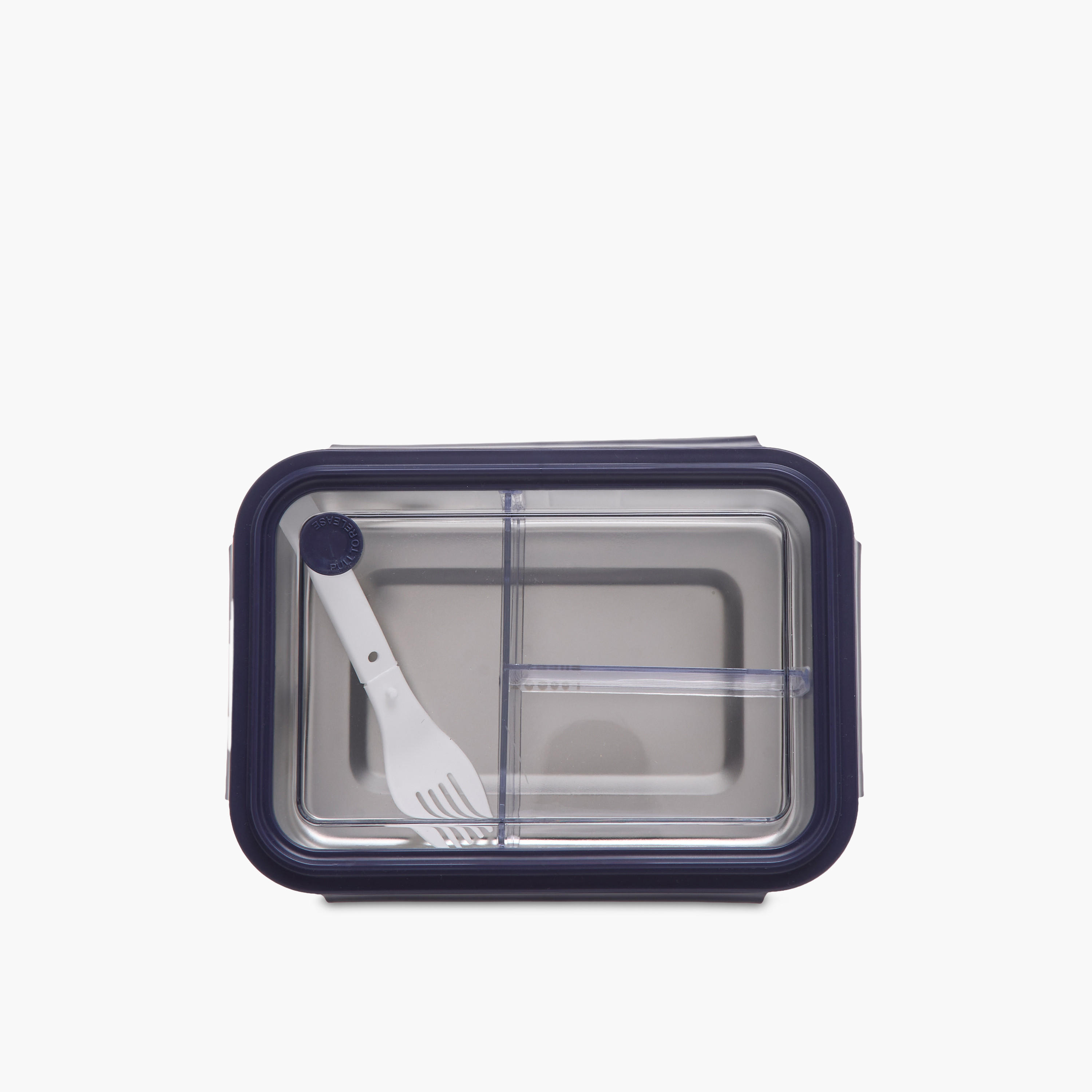 صندوق غداء سادة مقسم بغطاء قفل بمشبك مع شوكة-school-lunchessentials-lunchboxes-image-3