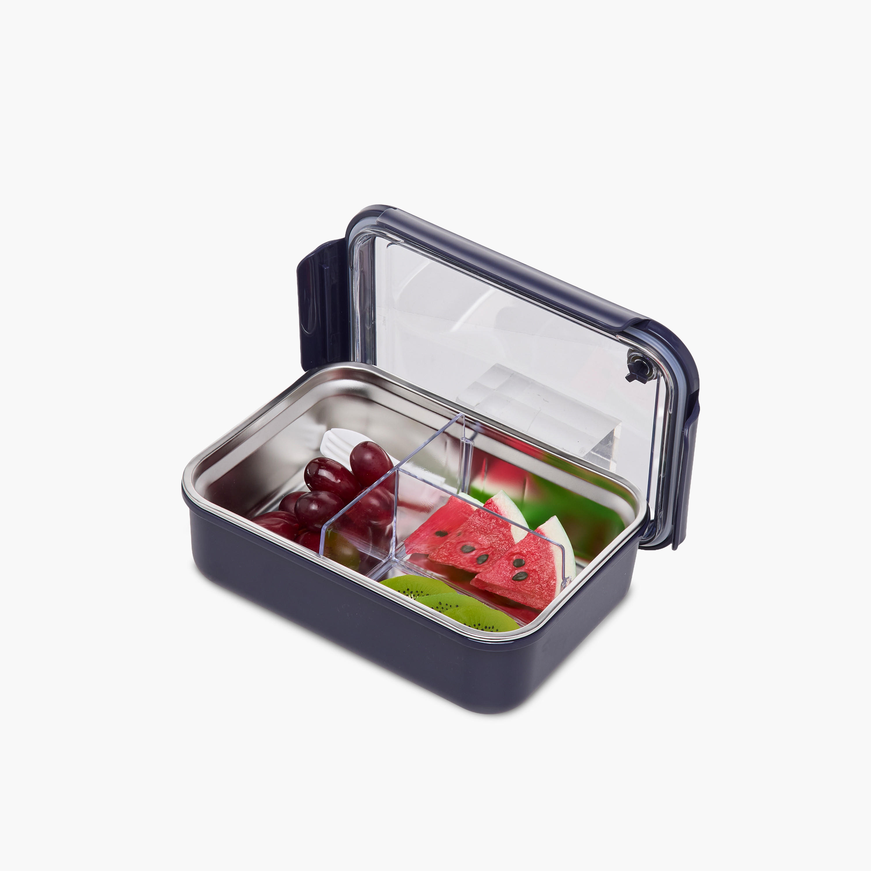 صندوق غداء سادة مقسم بغطاء قفل بمشبك مع شوكة-school-lunchessentials-lunchboxes-image-6
