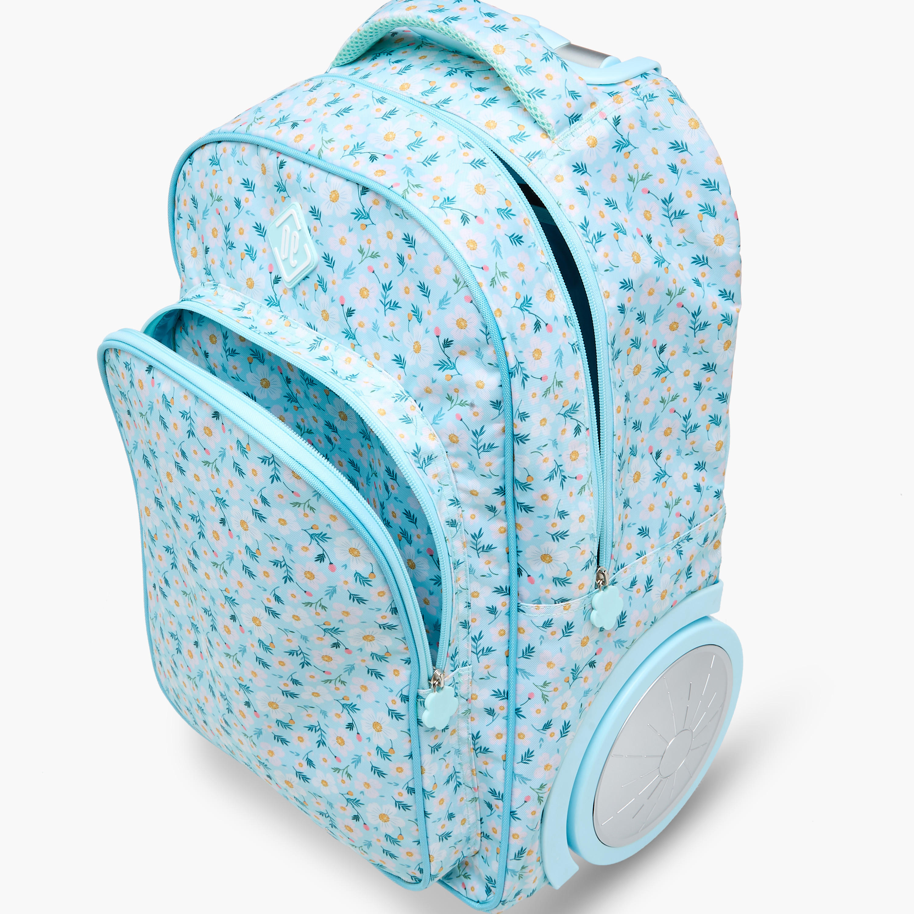 New Expressions Floral 3-Piece School Trolley Bag Set for Girls 8-13 Years with Lunch Bag and Pencil Pouch -school-bagsandbackpacks-trolleybags-image-15