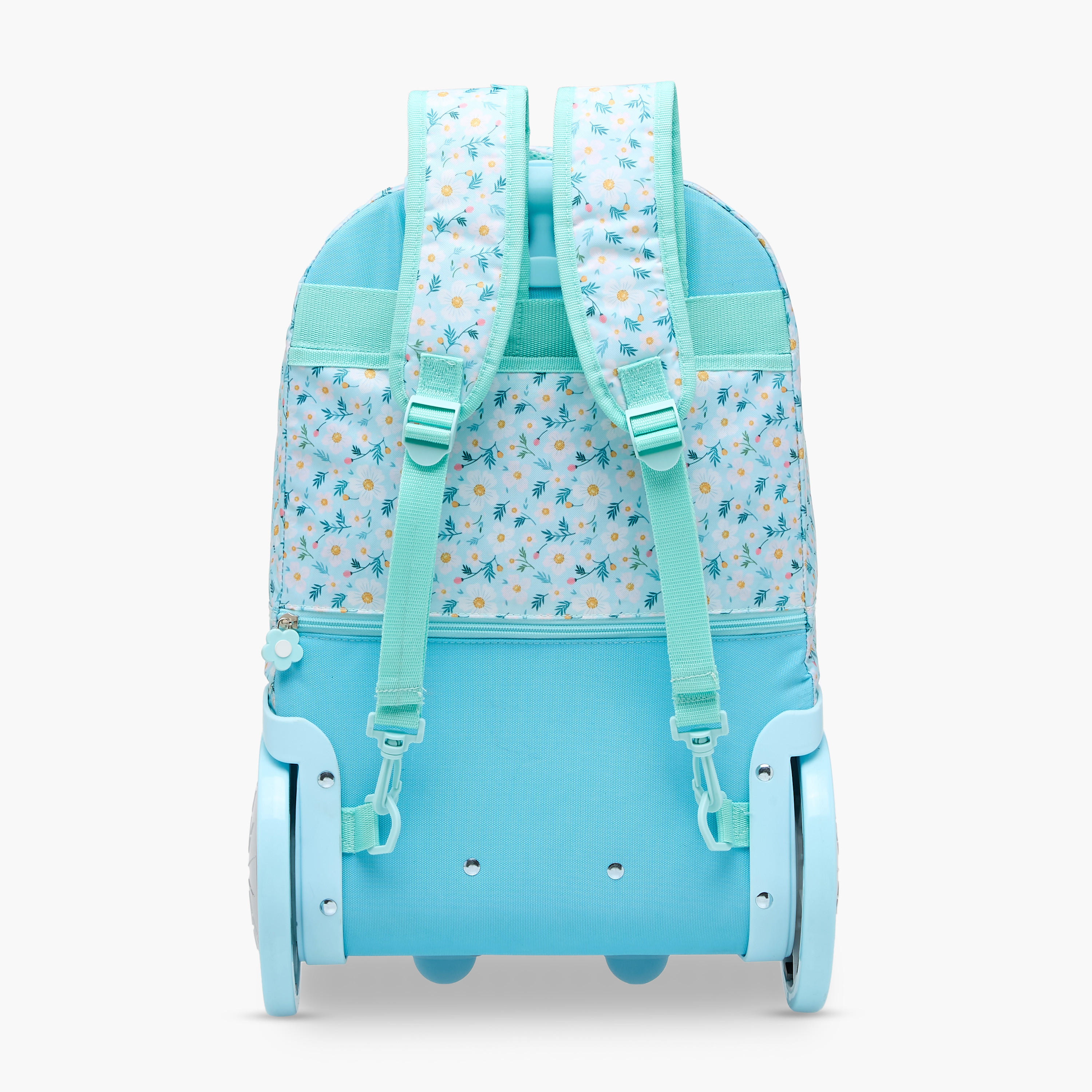 New Expressions Floral 3-Piece School Trolley Bag Set for Girls 8-13 Years with Lunch Bag and Pencil Pouch -school-bagsandbackpacks-trolleybags-image-6