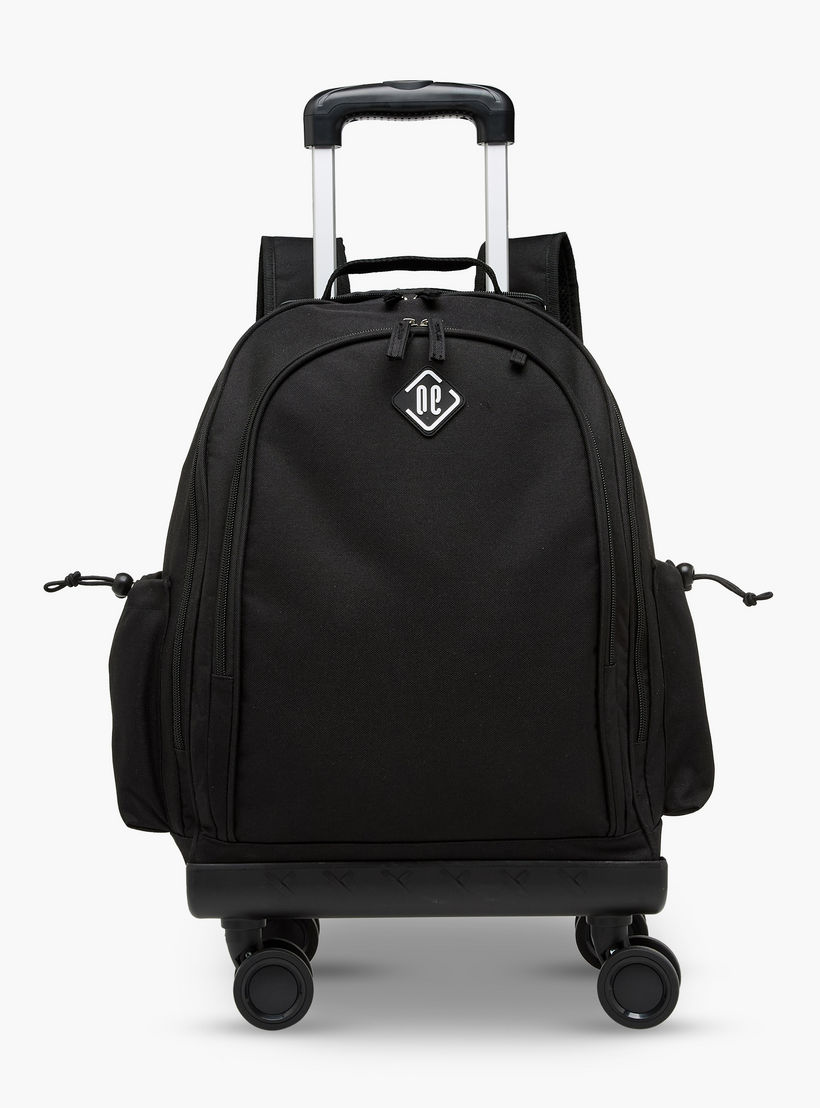 New Expressions Solid 3-Piece School Trolley Bag Set for Kids 8-13 Years with Lunch Bag and Pencil Pouch -school-bagsandbackpacks-trolleybags-image-2
