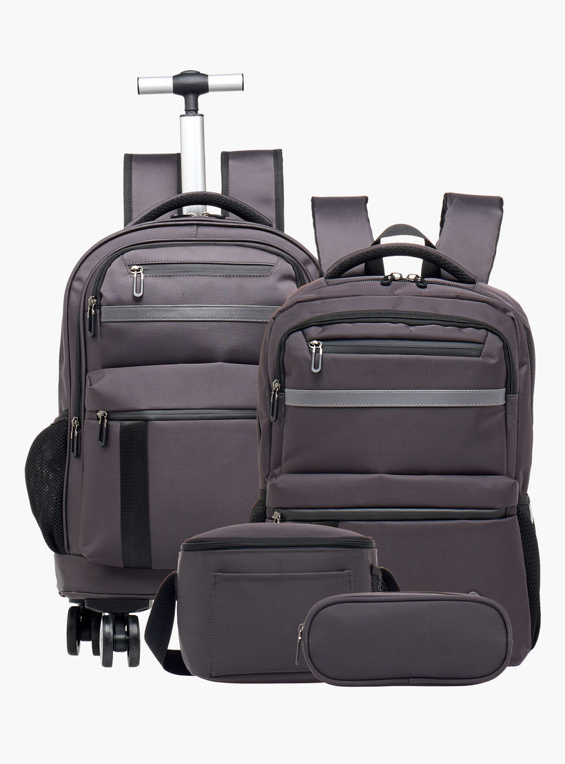 Solid 18-inch Backpack with Adjustable Straps and Zip Closure - 46x32x14 cms-school-bagsandbackpacks-backpacks-image-13