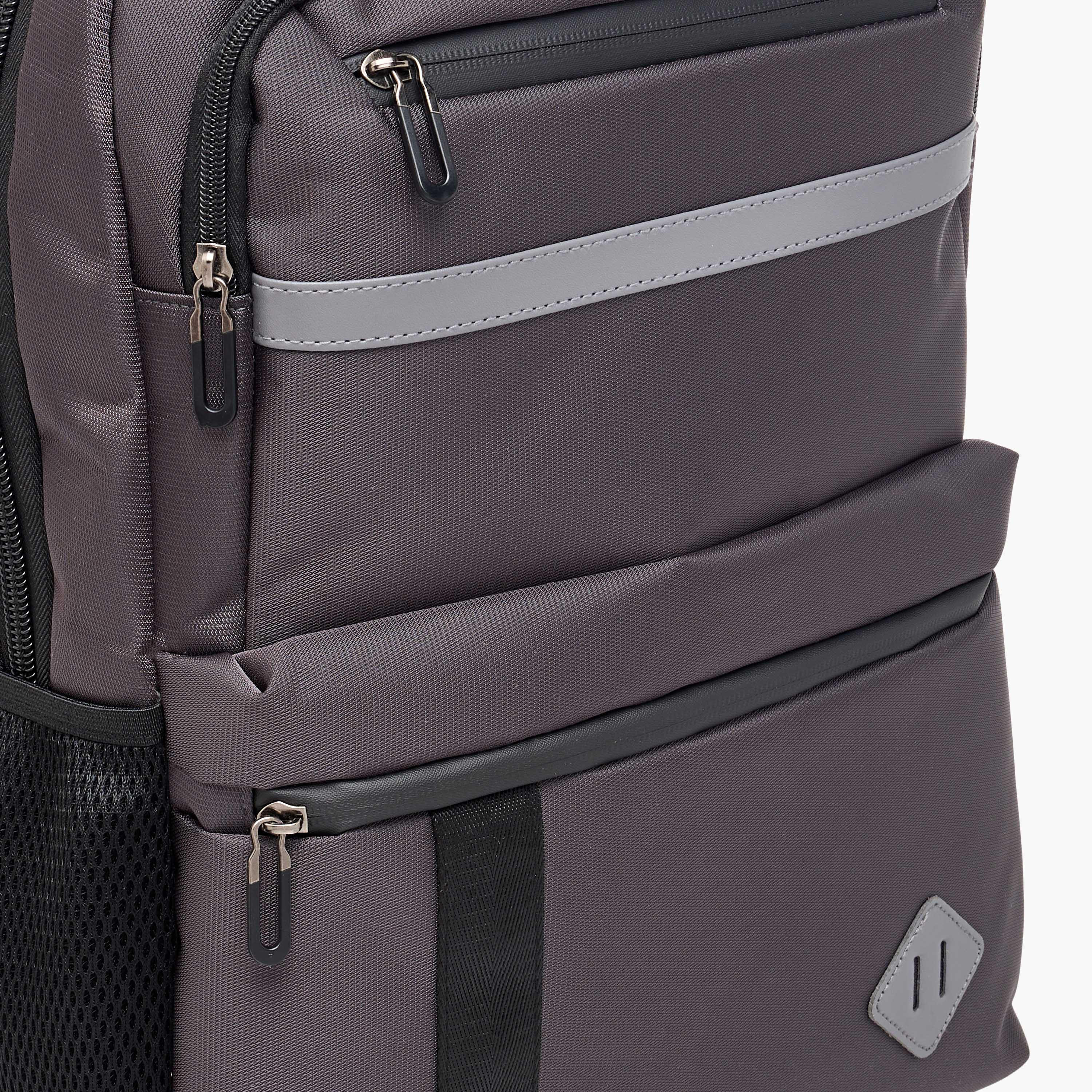 Solid 18-inch Backpack with Adjustable Straps and Zip Closure - 46x32x14 cms-school-bagsandbackpacks-backpacks-image-7