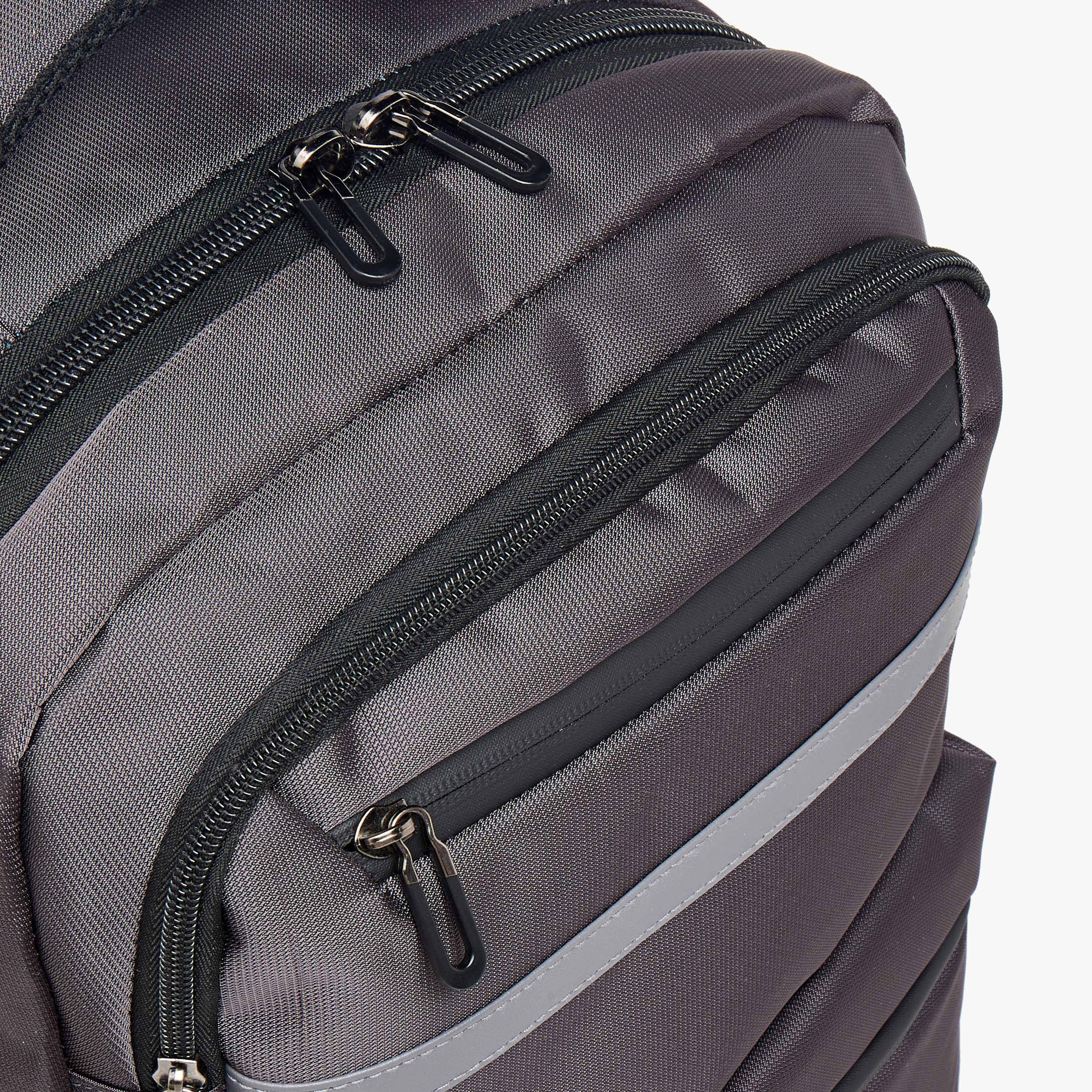 Solid 18-inch Backpack with Adjustable Straps and Zip Closure - 46x32x14 cms-school-bagsandbackpacks-backpacks-image-8