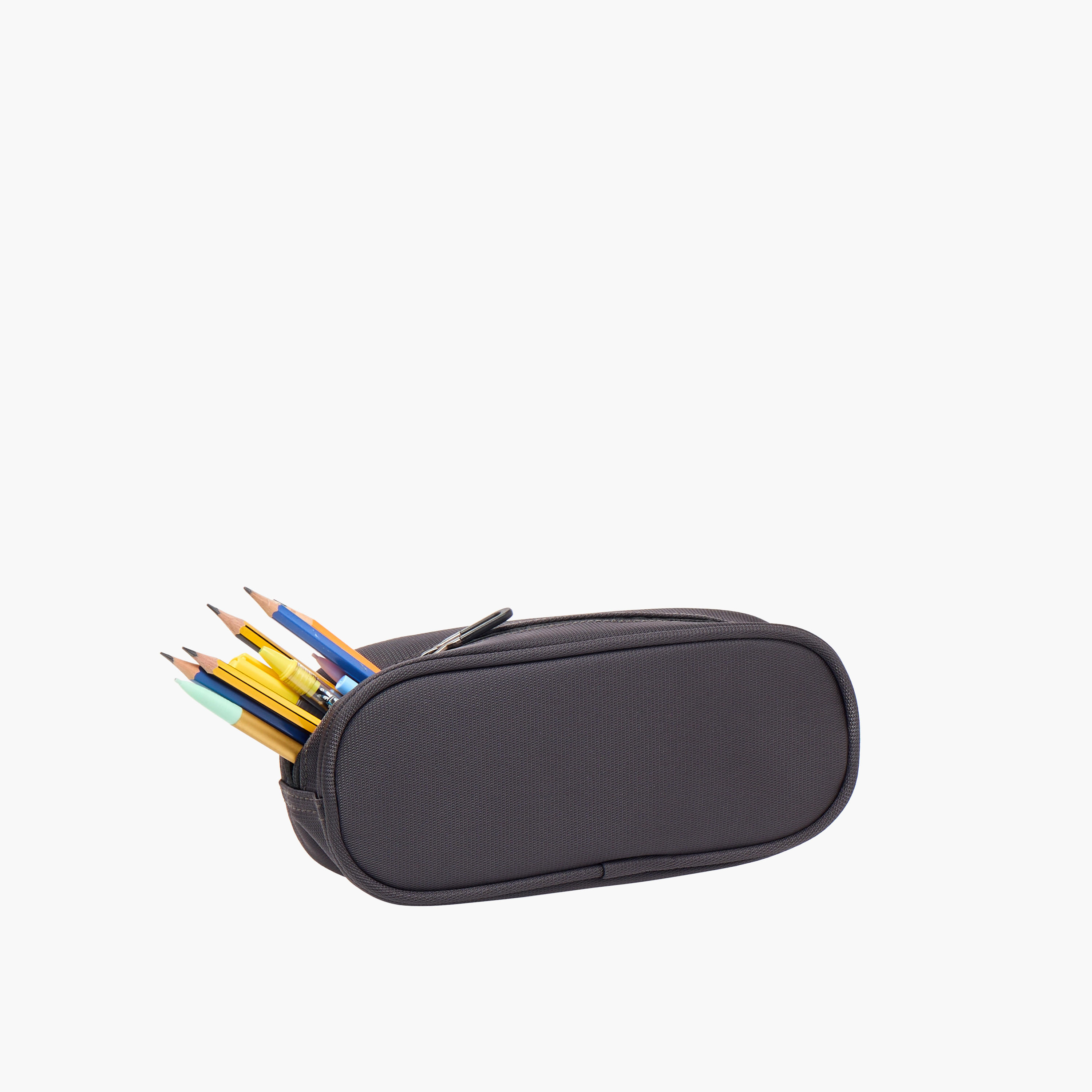 Solid Pencil Pouch with Zip Closure-school-stationery-pencilcases-image-5