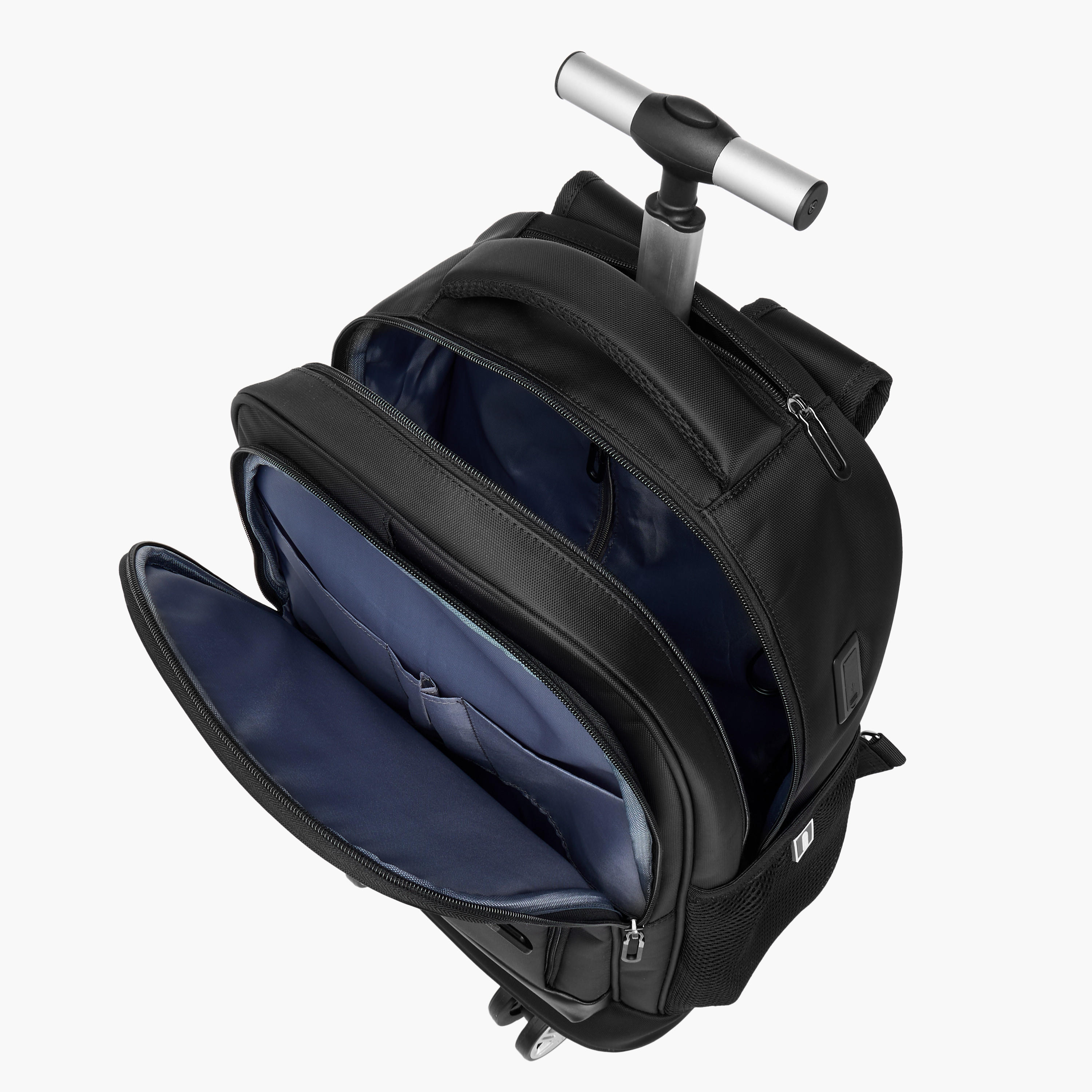 شنطة ترولي سادة للأطفال 8-13 سنة بأحزمة كتف مبطّنة - 18 بوصة -school-bagsandbackpacks-trolleybags-image-13