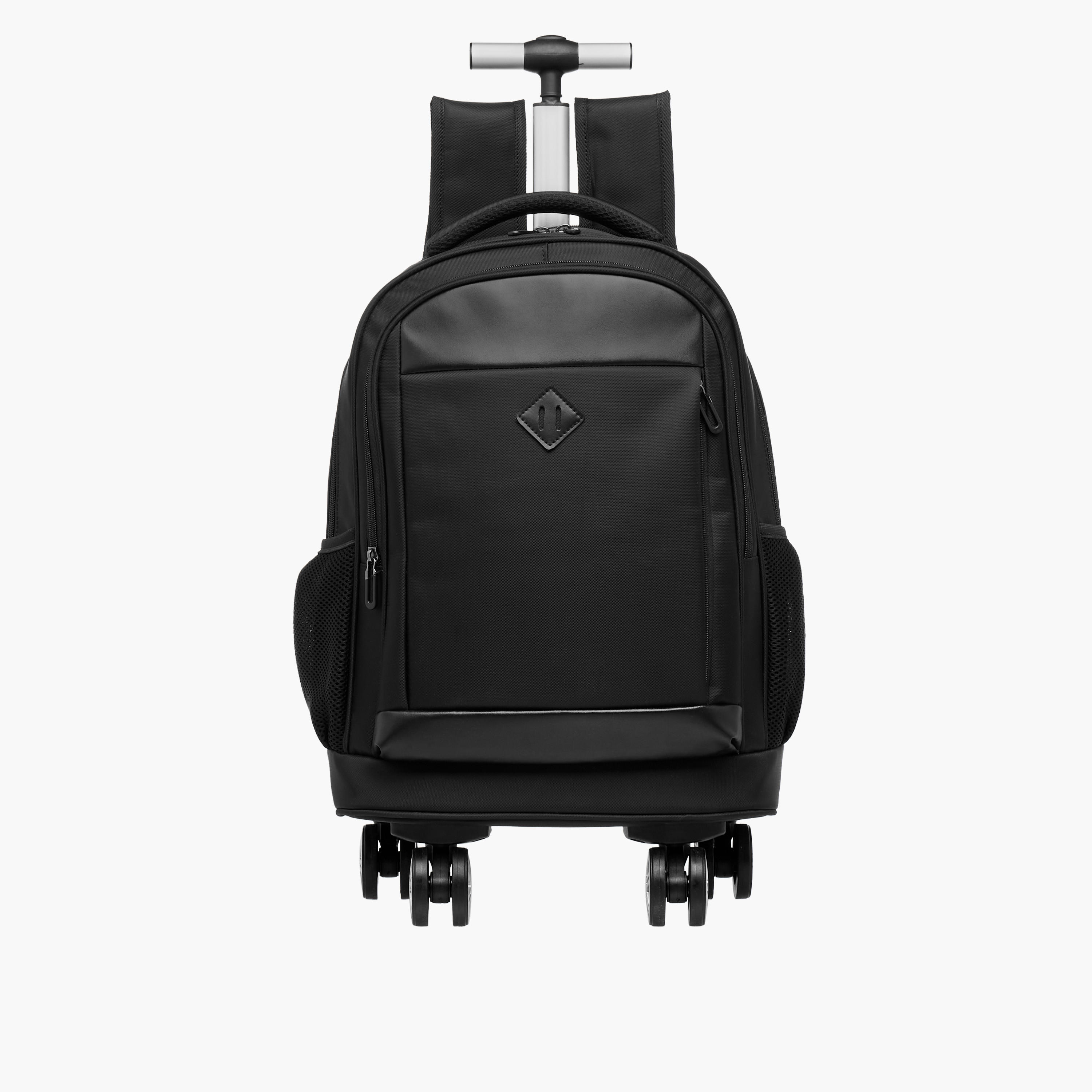 Solid Trolley Bag for Kids 8-13 Years with Padded Shoulder Straps – 18 inches-school-bagsandbackpacks-trolleybags-image-1