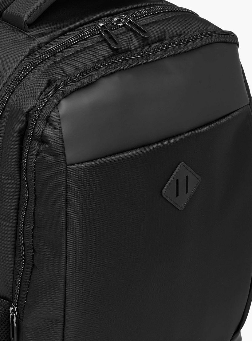 Tech Solid 18-Inch Backpack with Adjustable Shoulder Straps and Zip Closure - 46x32x16 cms-school-bagsandbackpacks-backpacks-image-7