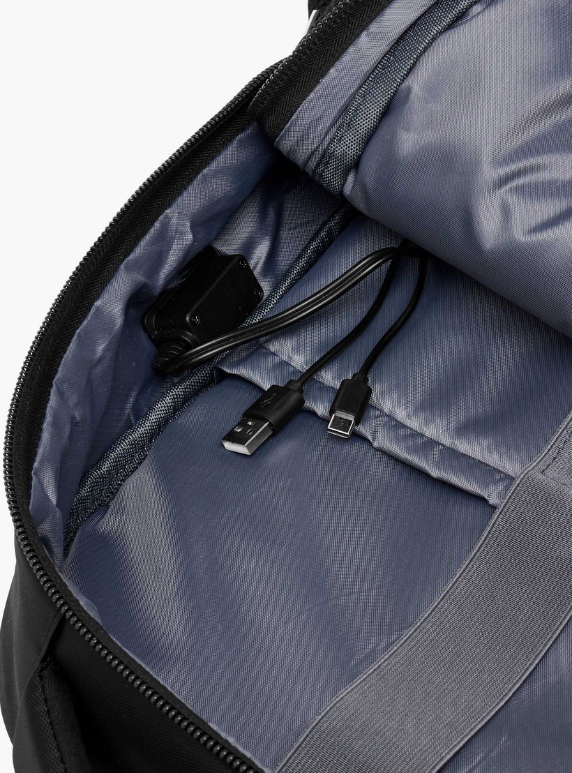 Tech Solid 18-Inch Backpack with Adjustable Shoulder Straps and Zip Closure - 46x32x16 cms-school-bagsandbackpacks-backpacks-image-11