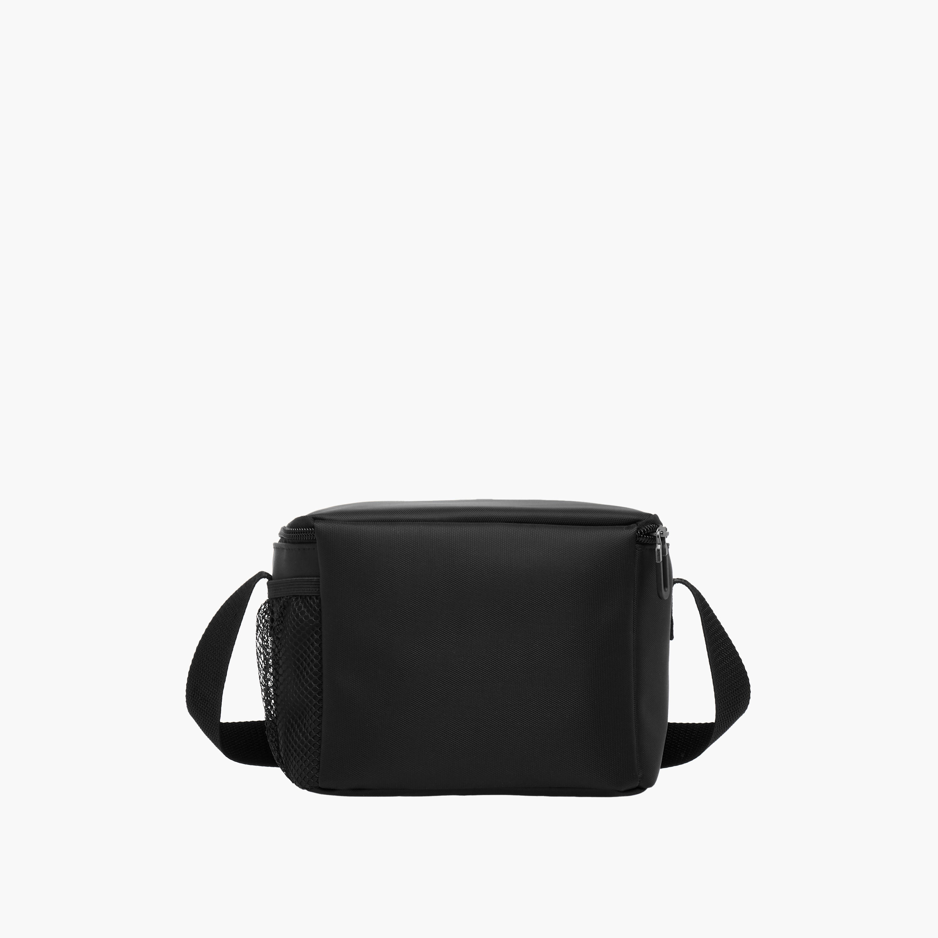 Solid Lunch Bag with Zip Closure and Strap-school-lunchessentials-lunchbags-image-3